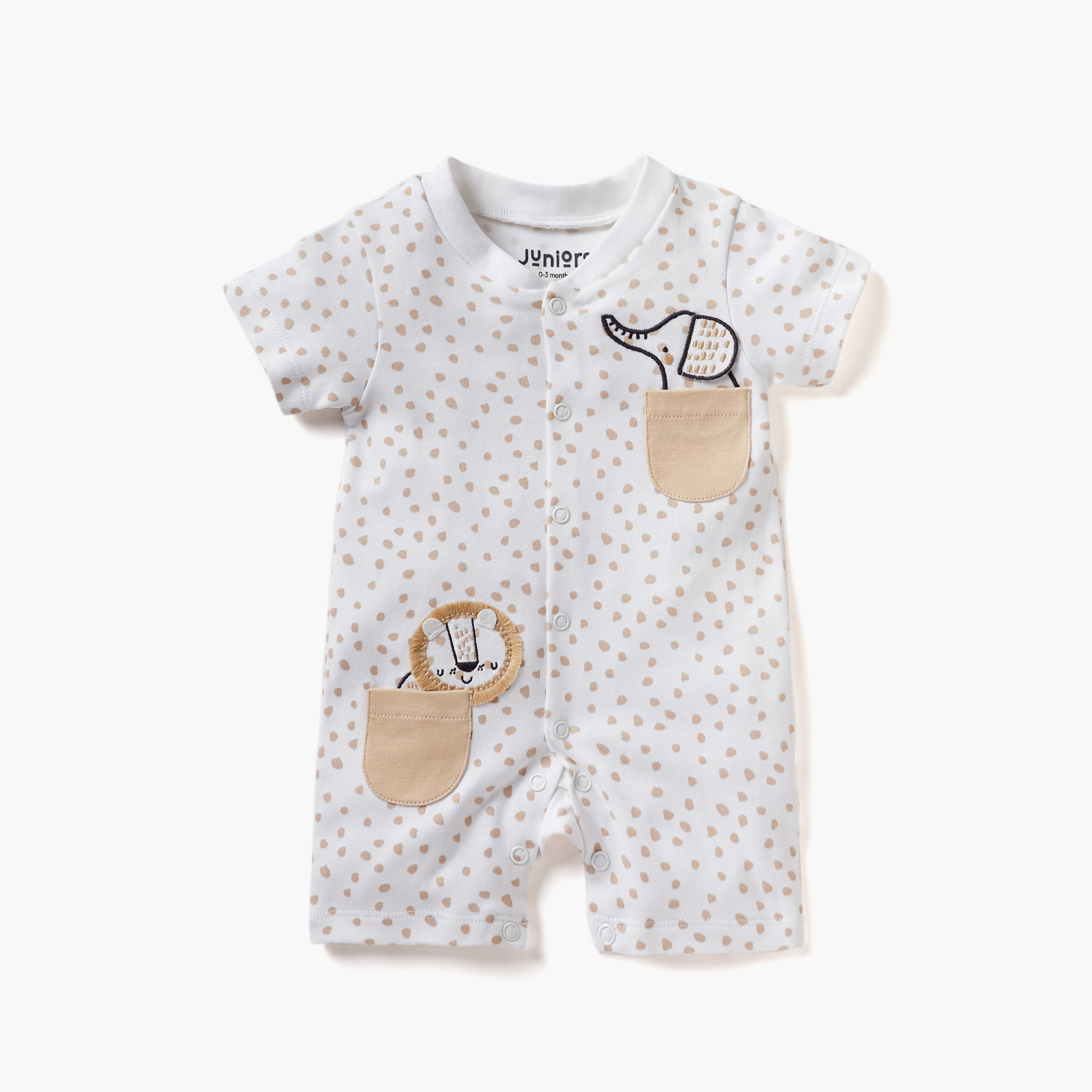 Juniors All-Over Print Romper with Short Sleeves-baby-boys-clothing-rompers-image-1