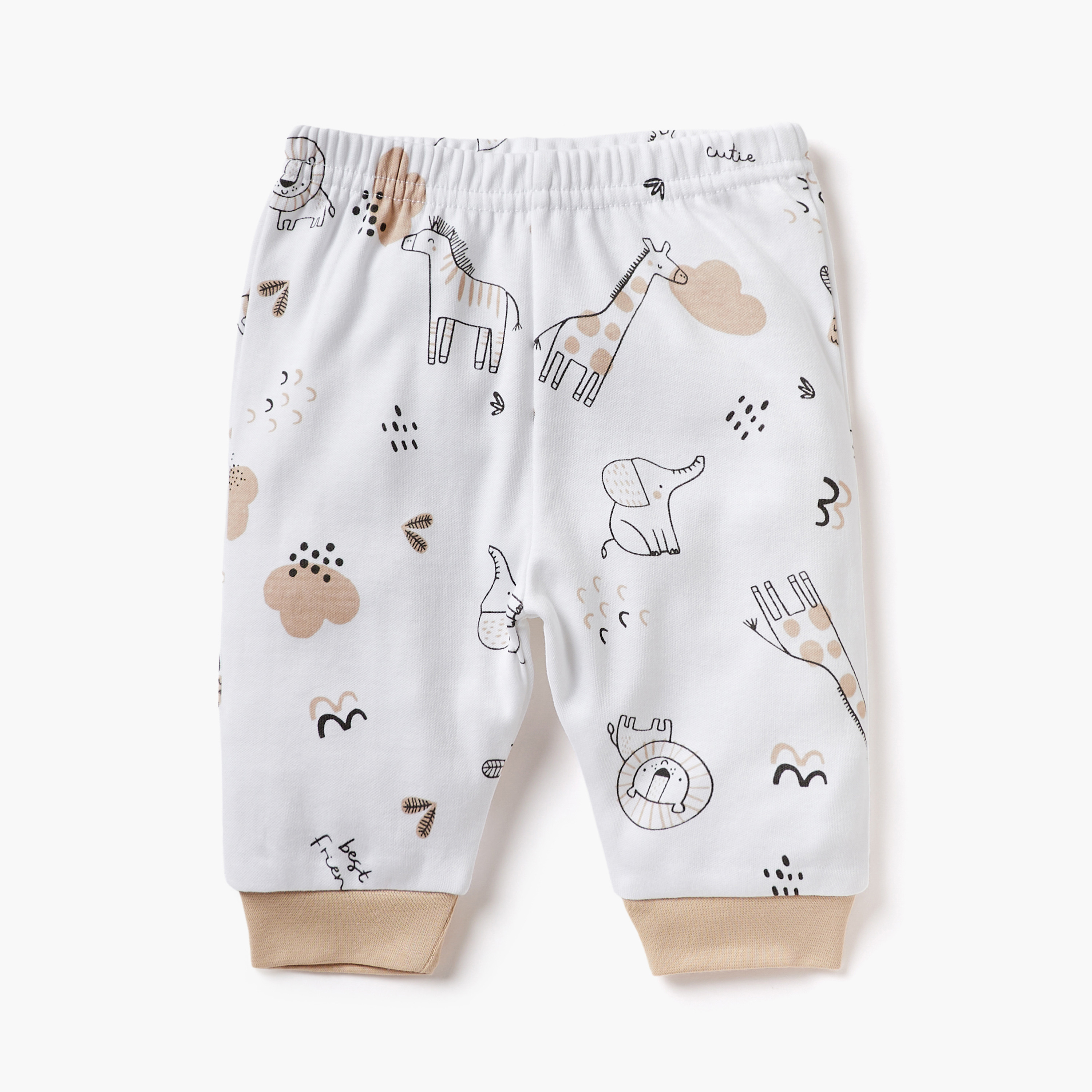 Juniors Animal Print T-shirt and Pyjama Set-baby-girls-clothing-nightwear-pyjamasets-image-3