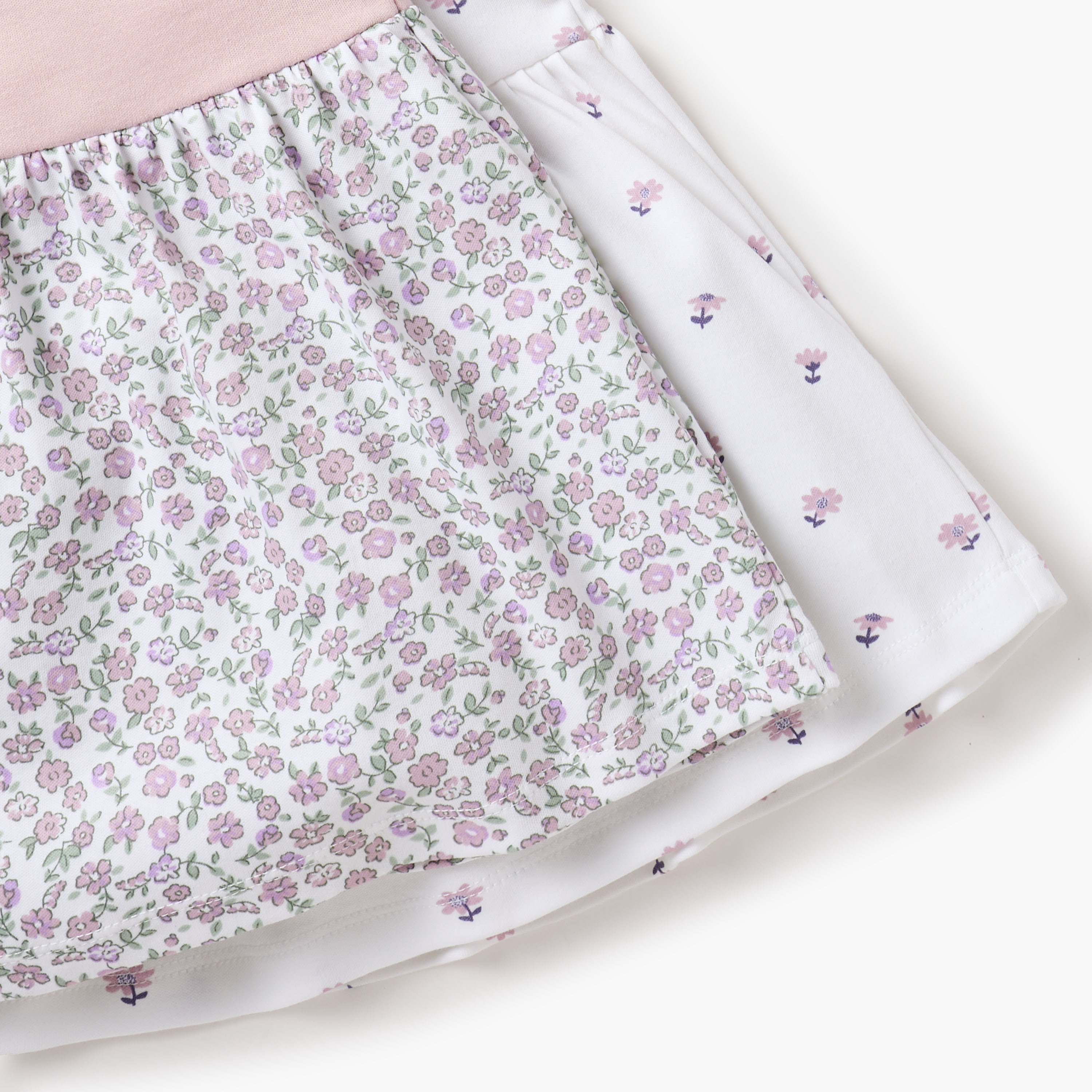 Juniors Floral Print A-line Dress with Round Neck - Set of 2-baby-girls-clothing-dressesandjumpsuits-image-5
