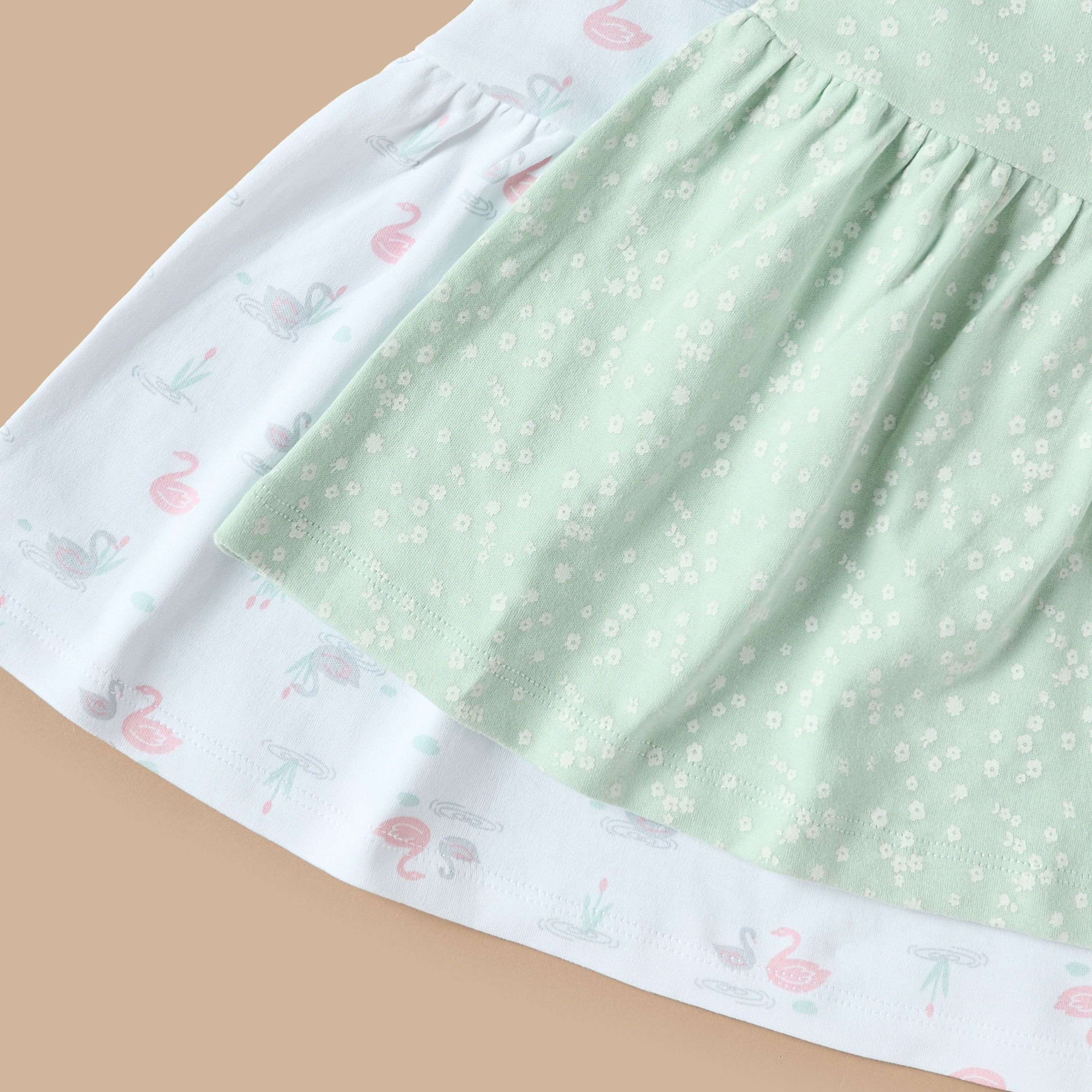 Juniors Printed A-line Dress with Round Neck - Set of 2-baby-girls-clothing-dressesandjumpsuits-image-5