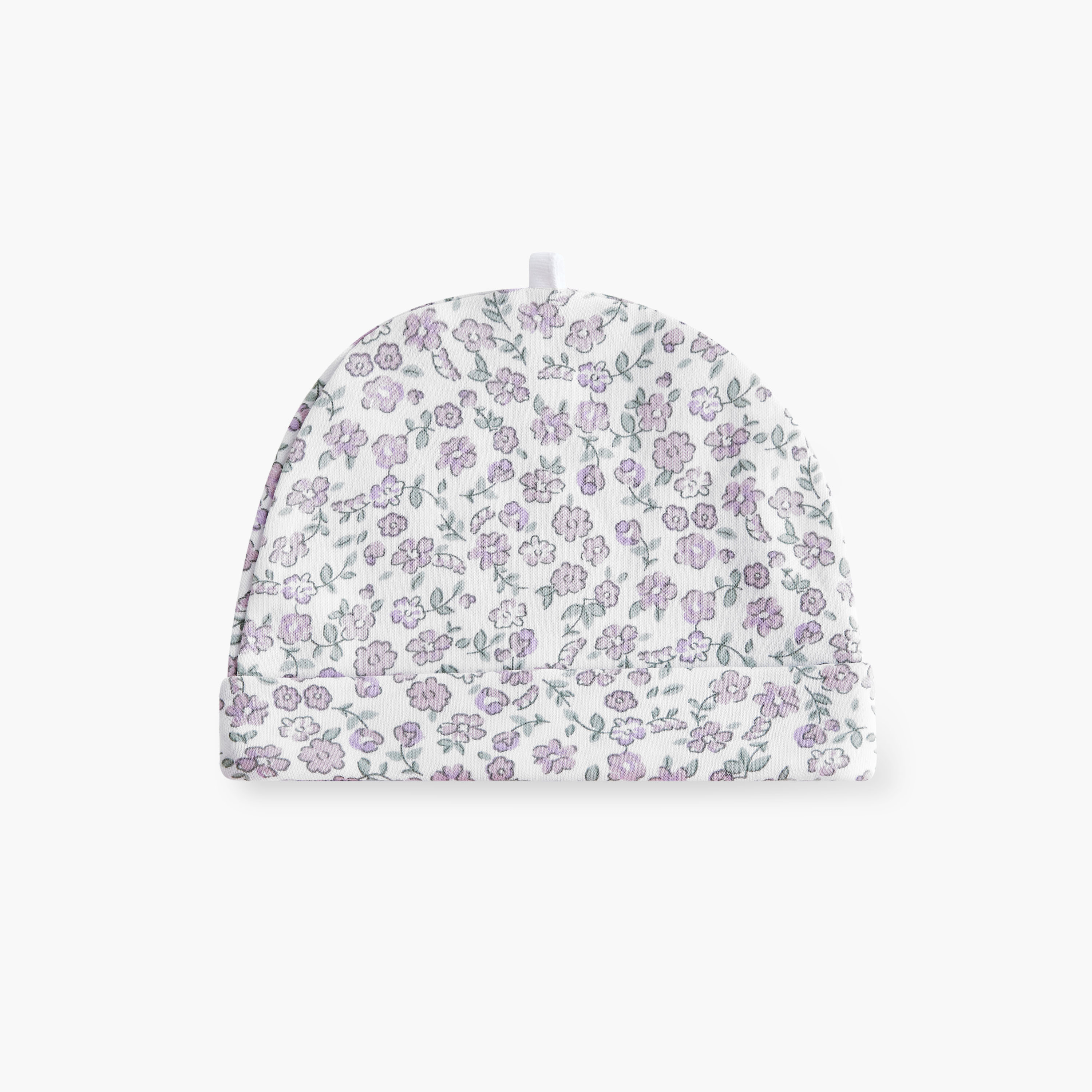 Juniors Floral Print Beanie Cap - Set of 2-baby-girls-accessories-caps-image-2