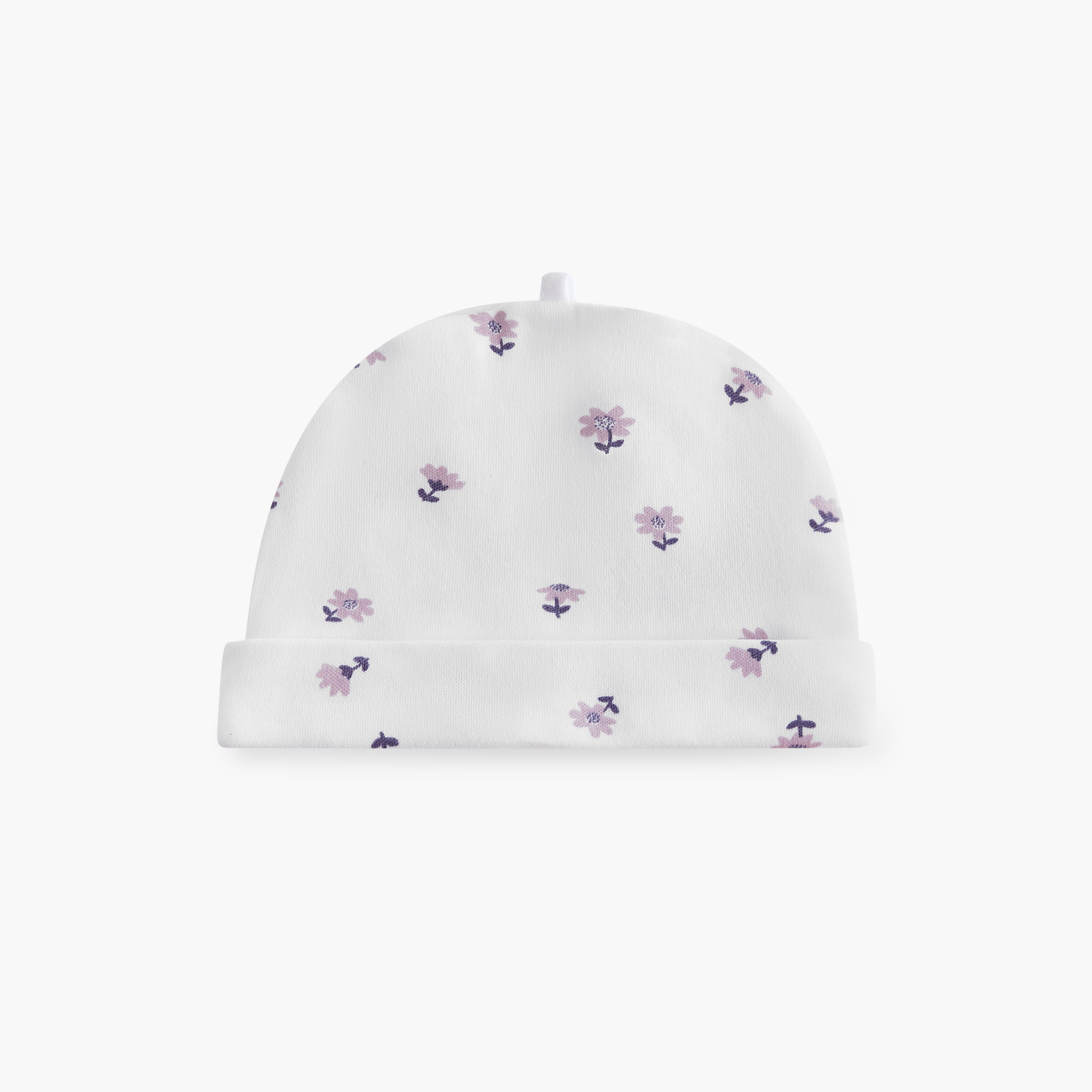 Juniors Floral Print Beanie Cap - Set of 2-baby-girls-accessories-caps-image-3