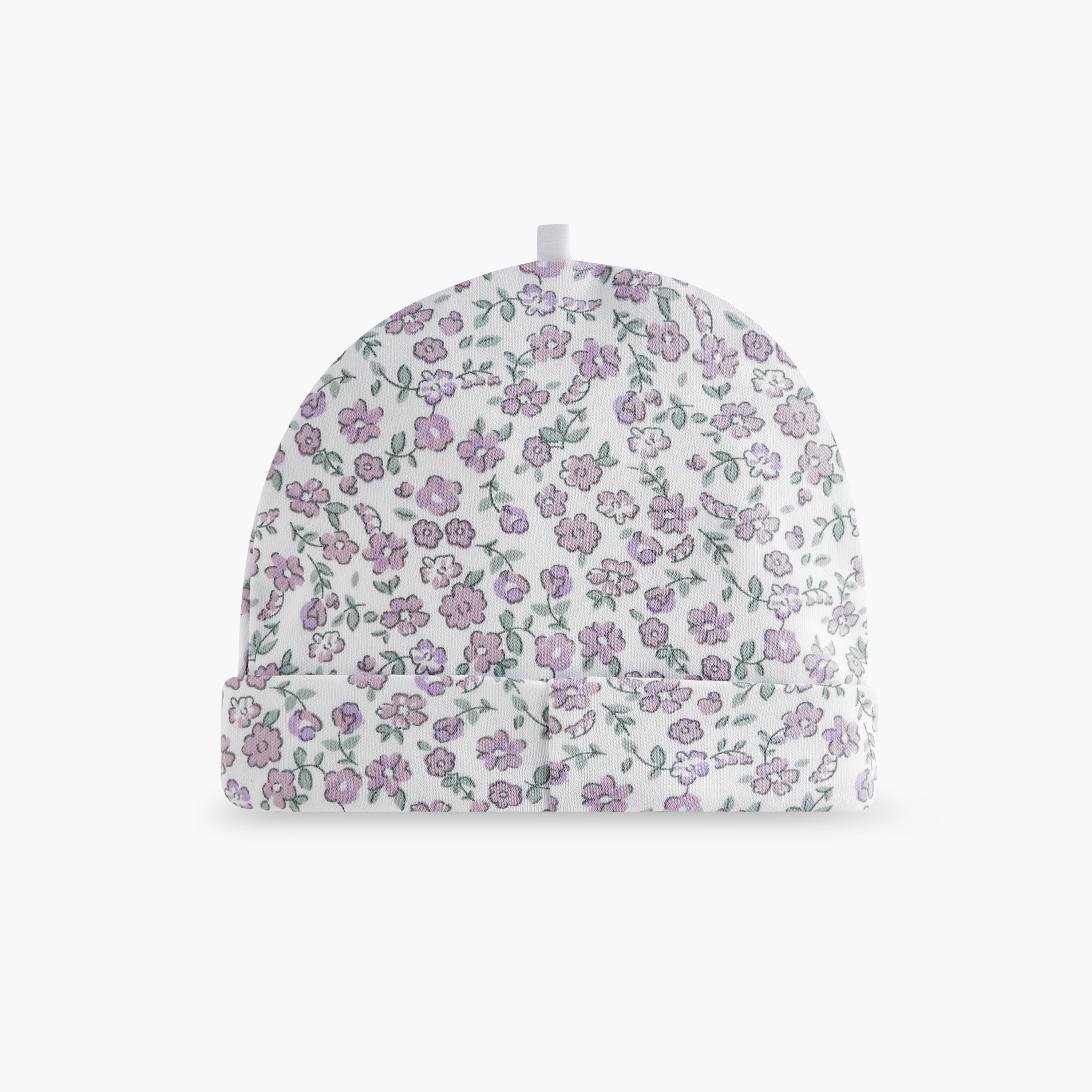 Juniors Floral Print Beanie Cap - Set of 2-baby-girls-accessories-caps-image-5