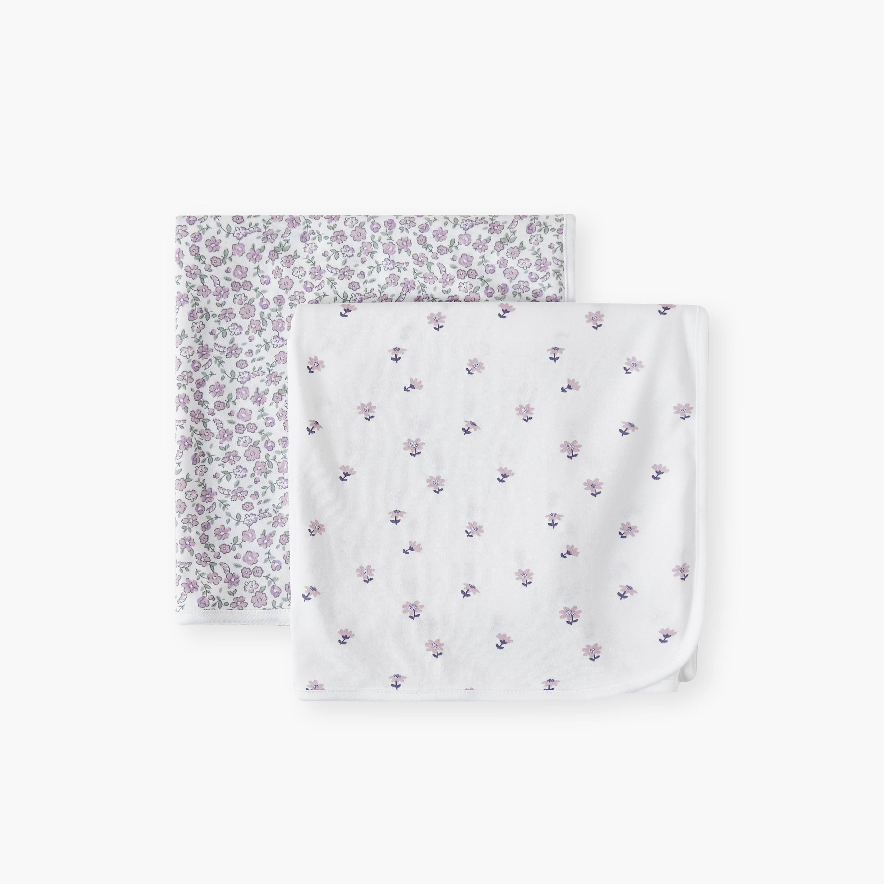 Juniors Floral Print Receiving Blanket - Set of 2-baby-nursery-blanketsandswaddles-receivingblankets-image-3