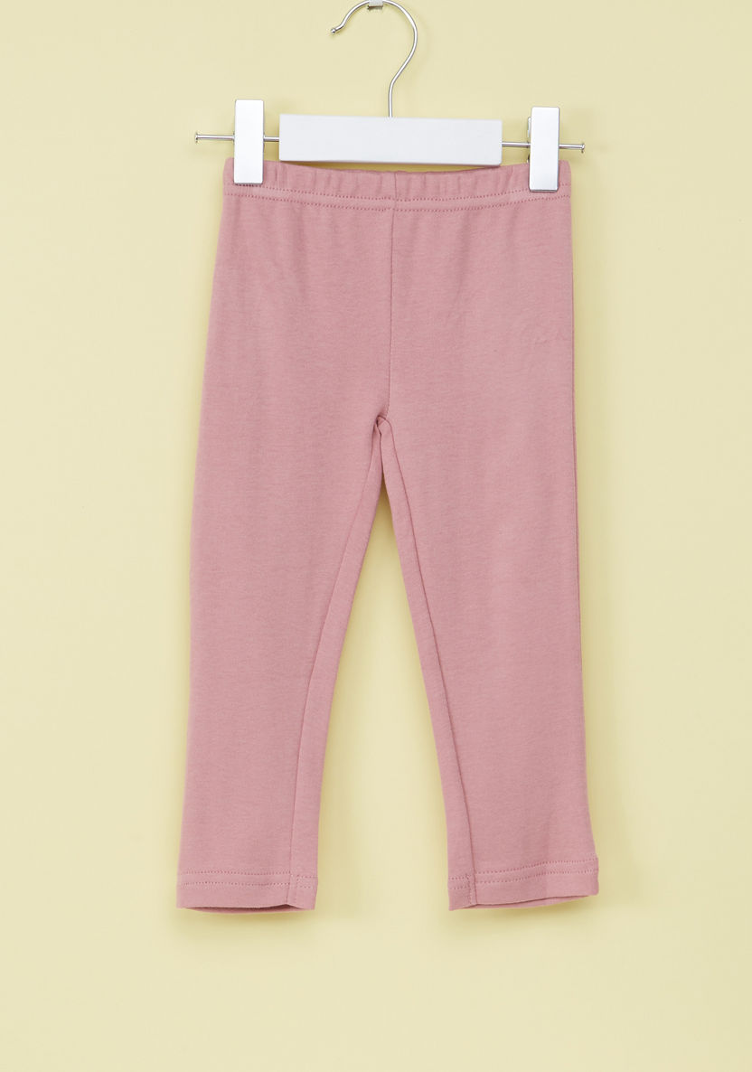 Juniors Striped Long Sleeves T-Shirt and Pyjama Set-Pyjama Sets-image-3