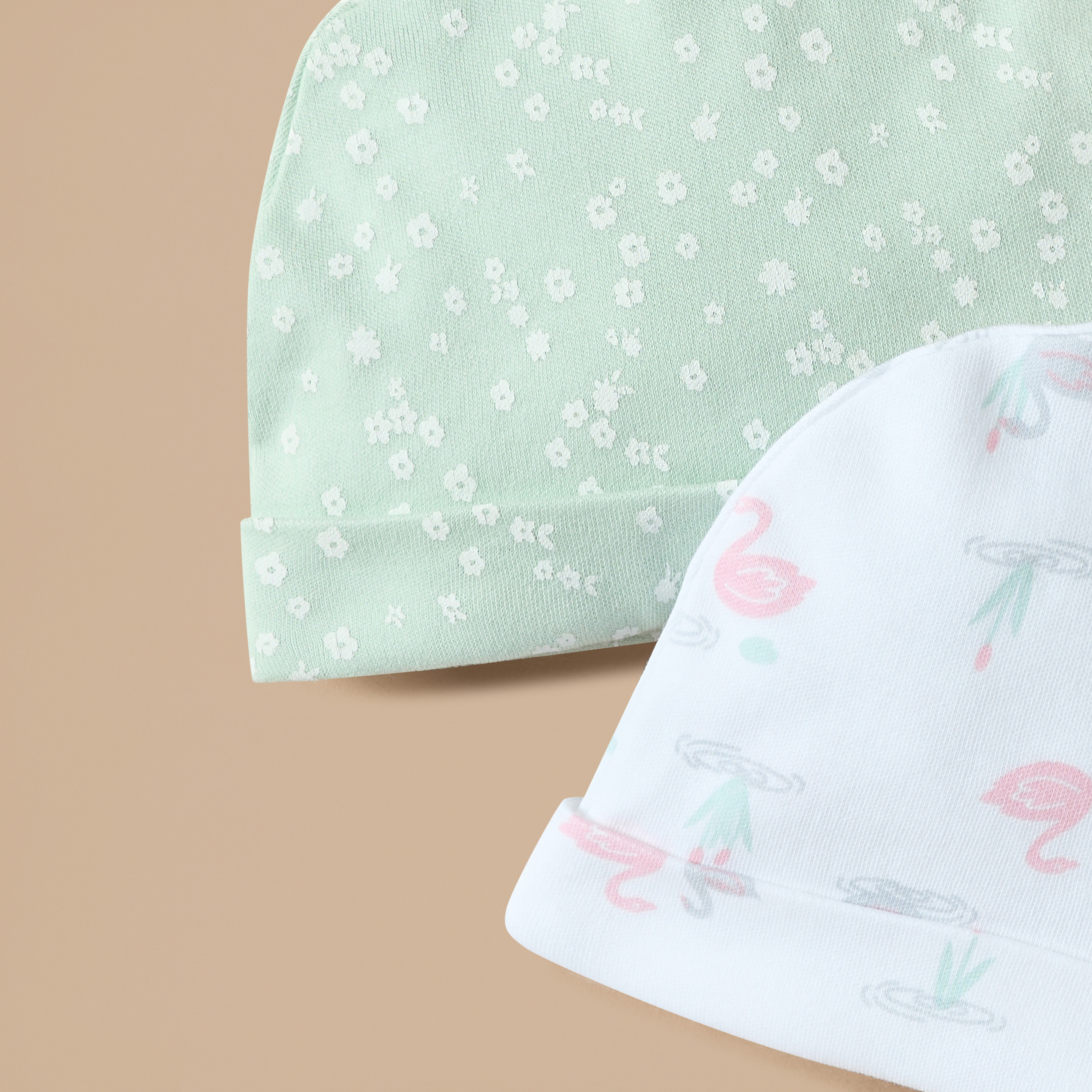 Juniors Printed Beanie - Set of 2-baby-girls-accessories-caps-image-4