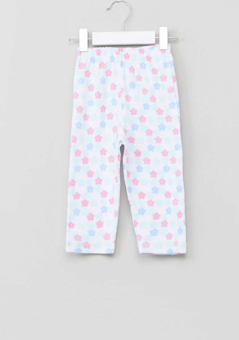 Shimmer and Shine Printed T-shirt with Jog Pants-Pyjama Sets-image-3