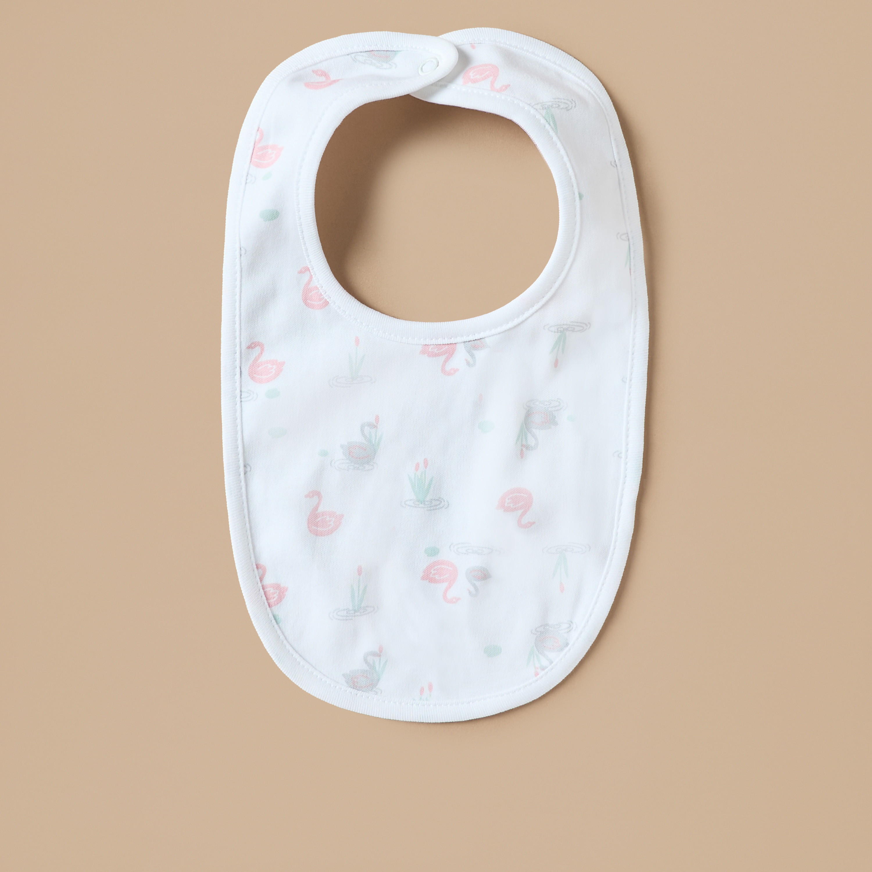 Juniors Printed Bib with Button Closure - Set of 2-baby-feeding-bibs-image-2