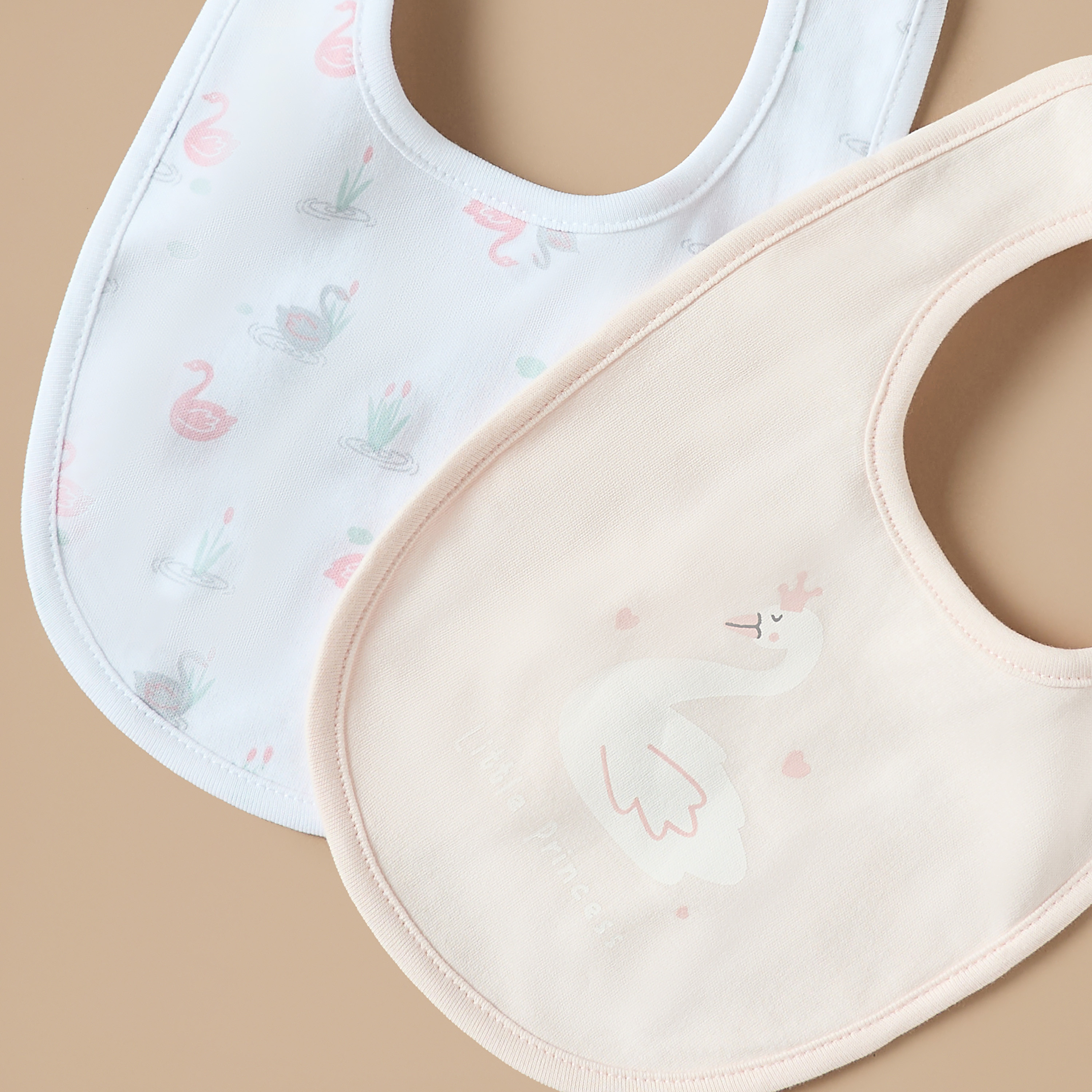 Juniors Printed Bib with Button Closure - Set of 2-baby-feeding-bibs-image-4