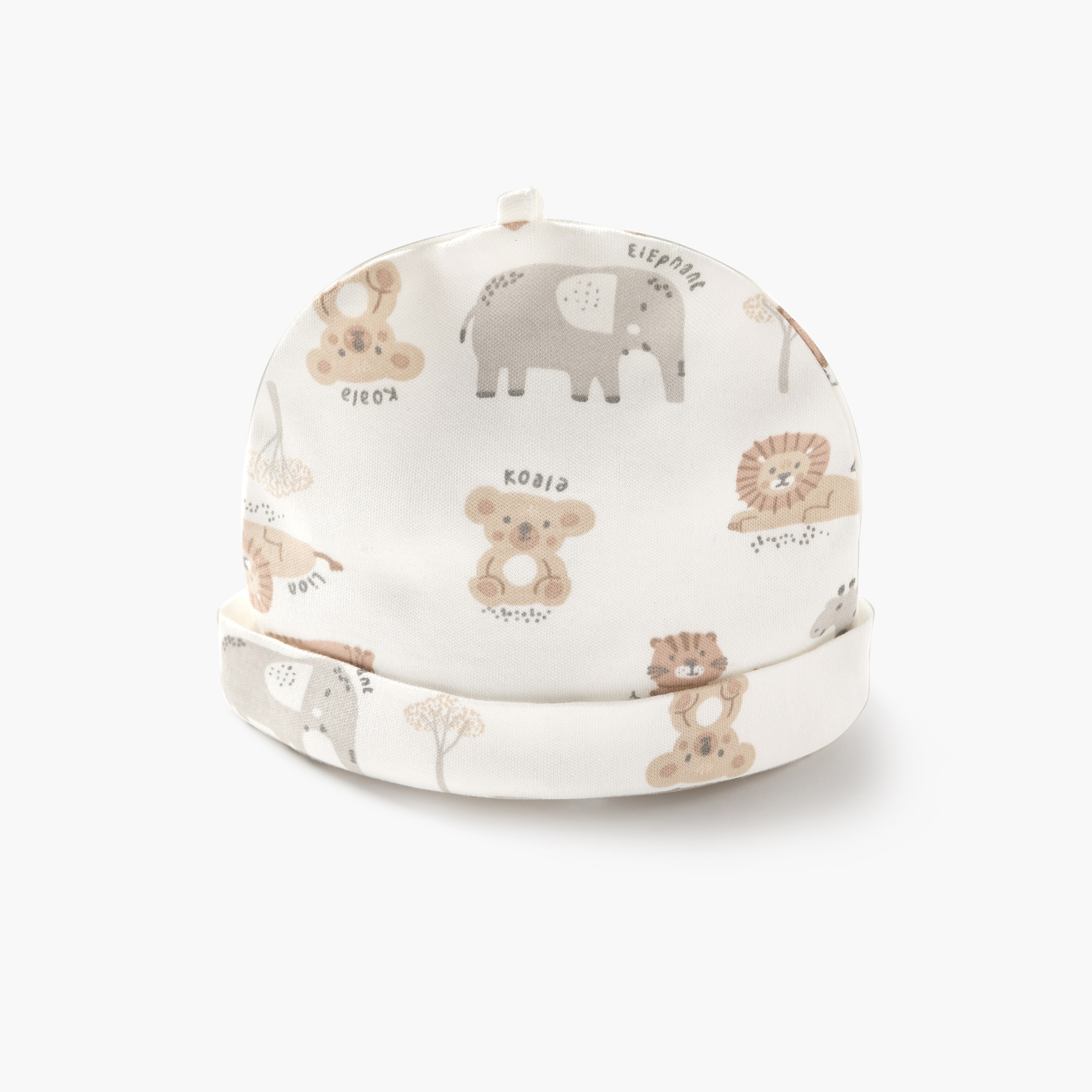 Juniors Animal Print Cap - Set of 2-baby-boys-accessories-caps-image-3