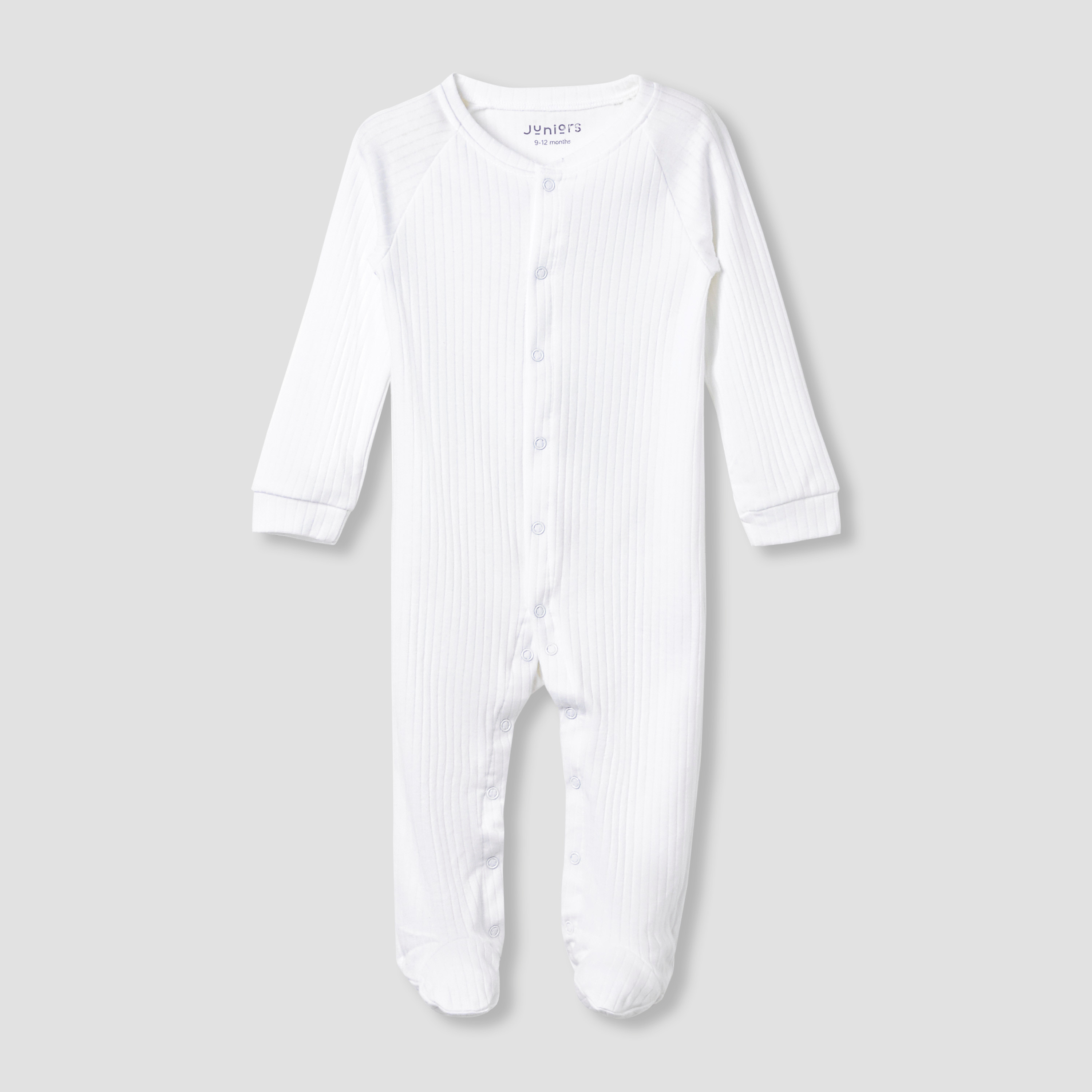 Juniors Crew Neck Sleepsuit with Animal Applique - Cotton - Long Sleeves-baby-boys-clothing-nightwear-sleepsuits-image-1