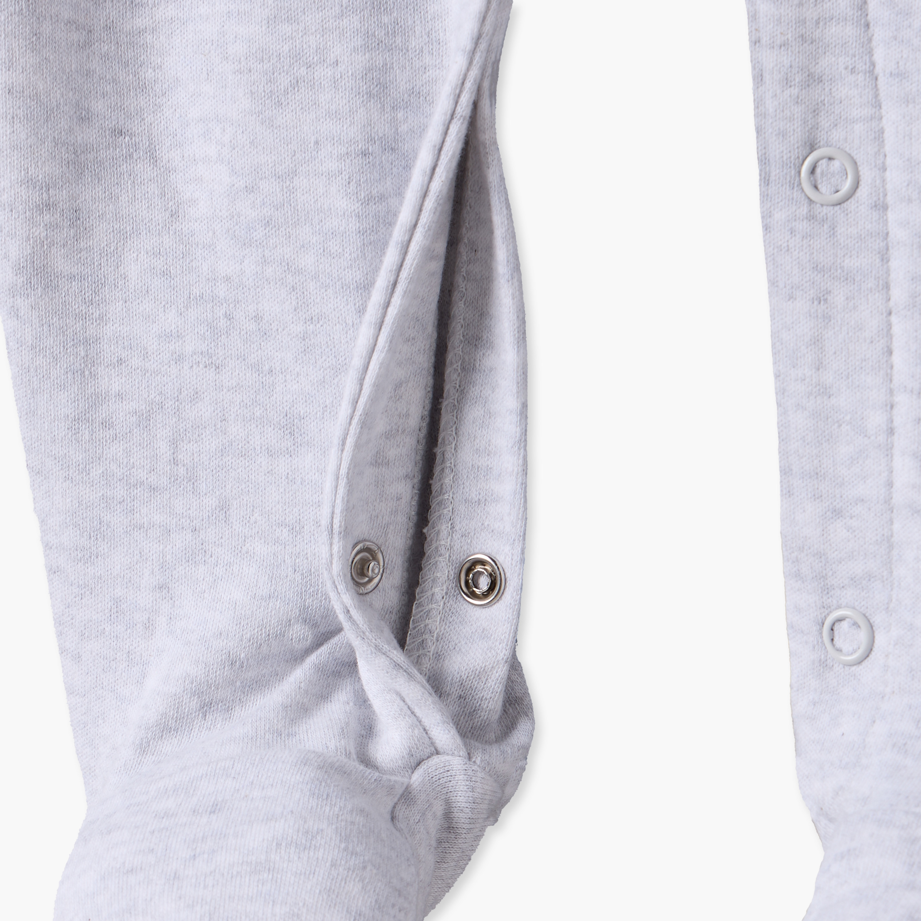 بدلة نوم قطن بياقة ضيقة وأكمام طويلة وزخارف حيوانات من جونيورز-baby-boys-clothing-nightwear-sleepsuits-image-5