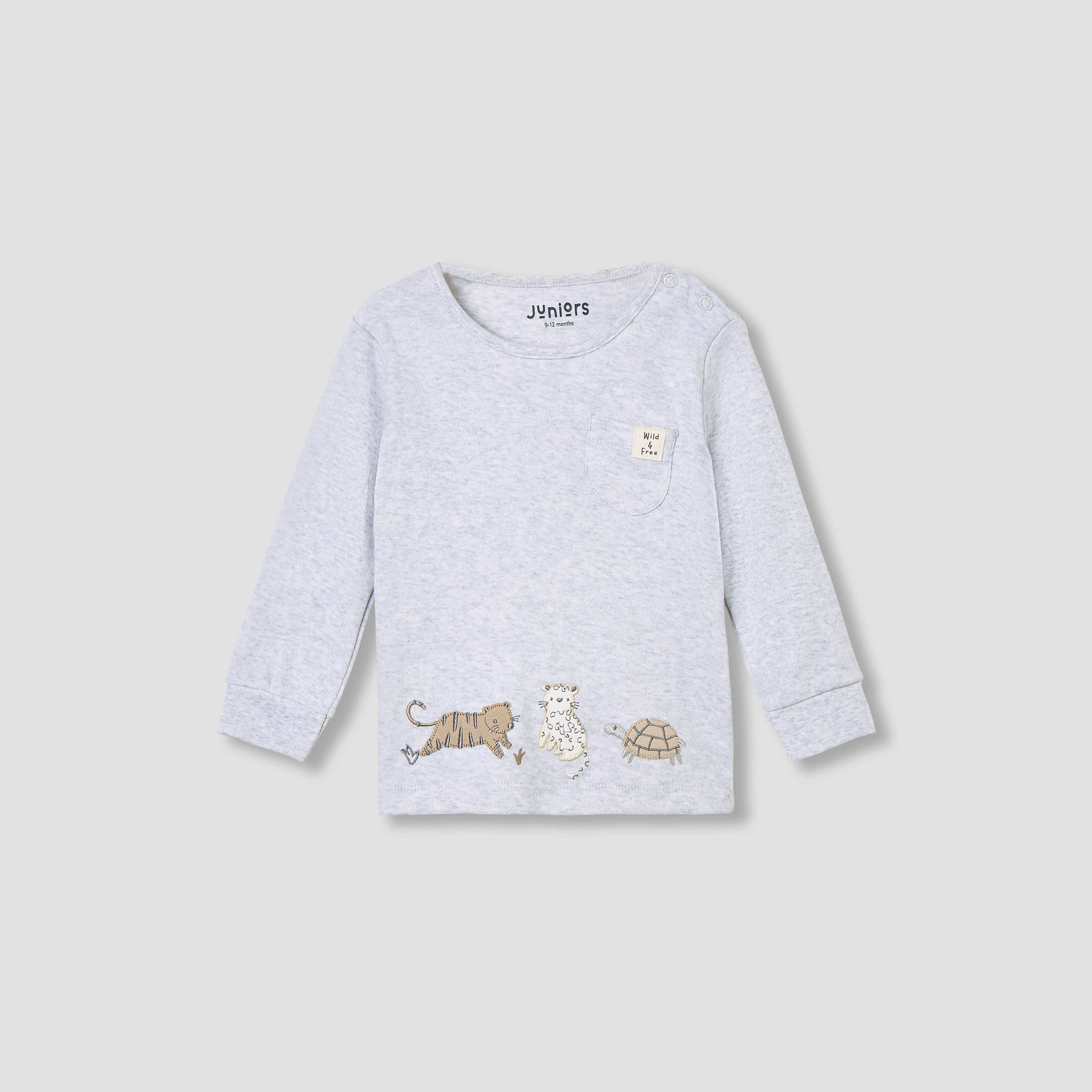 Juniors Pyjama Set with Safari Print - Cotton - Long Sleeves - Round Neck-baby-boys-clothing-nightwear-pyjamasets-image-2