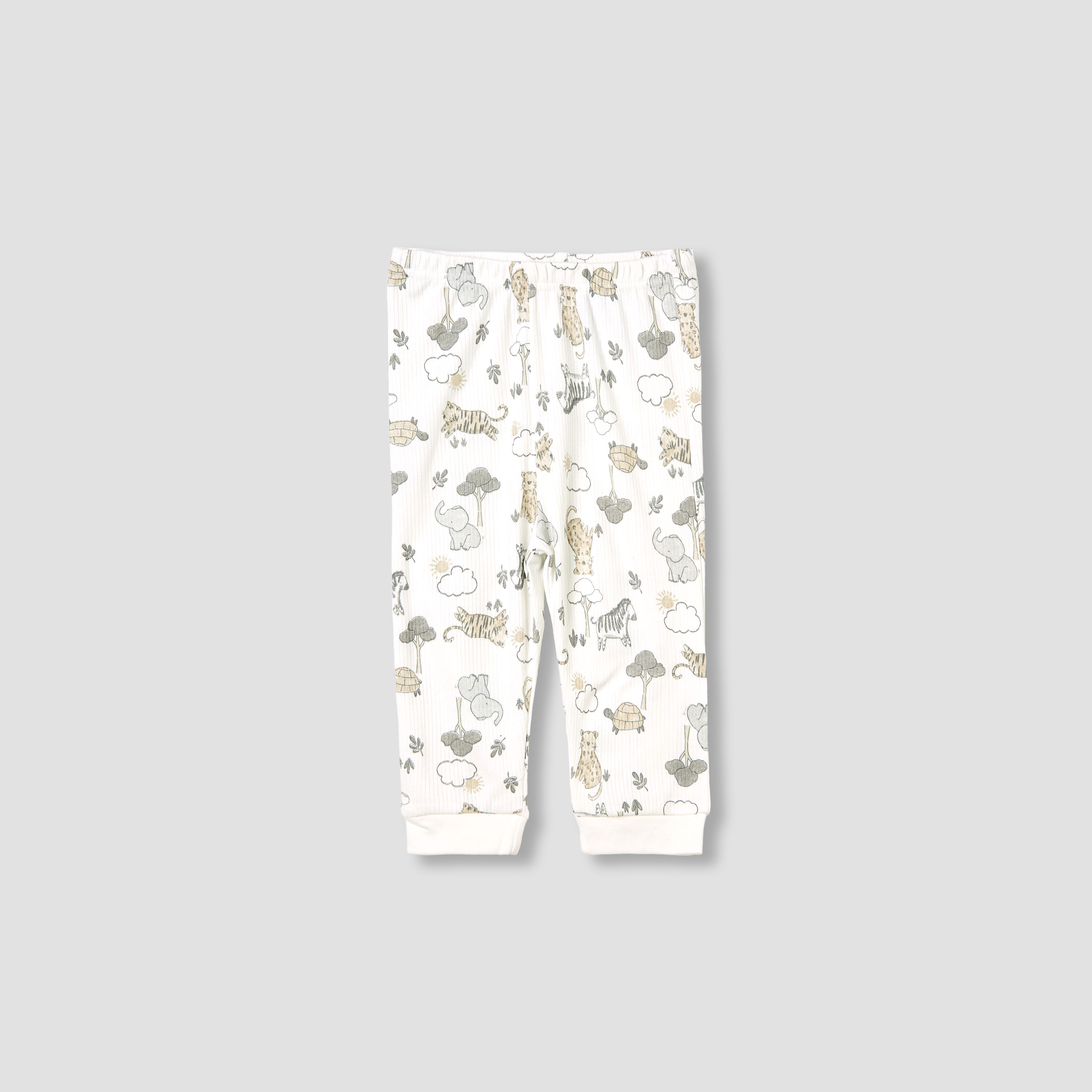 Juniors Pyjama Set with Safari Print - Cotton - Long Sleeves - Round Neck-baby-boys-clothing-nightwear-pyjamasets-image-3
