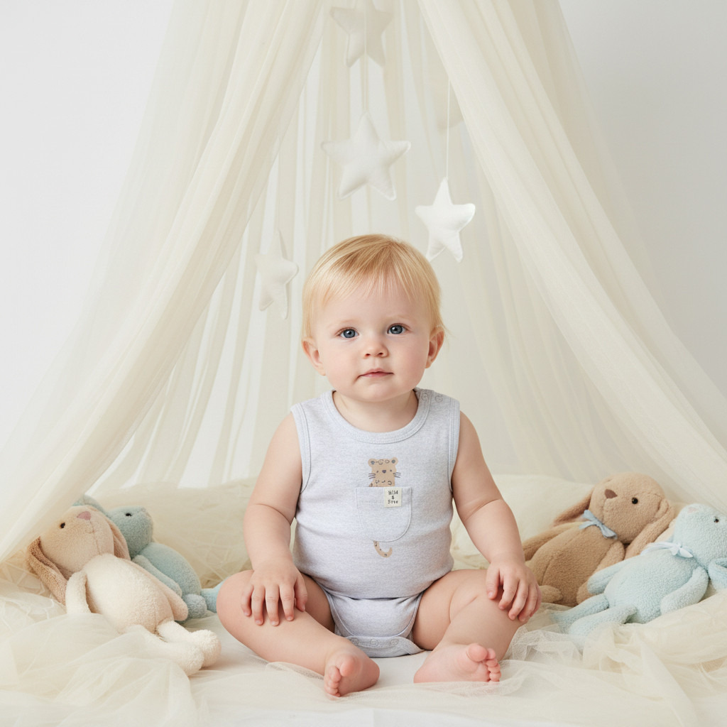 Juniors Printed Sleeveless Bodysuit with Snap Button Closure-baby-boys-clothing-bodysuits-image-1