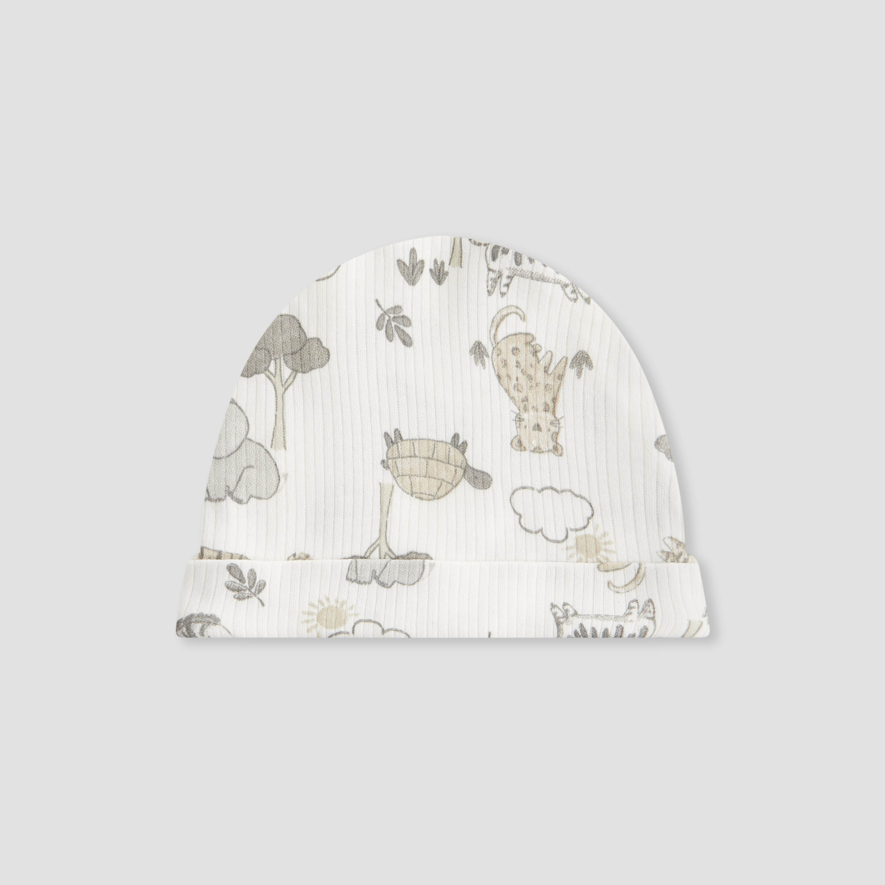Juniors Baby Cap with Safari Print-baby-boys-accessories-caps-image-1