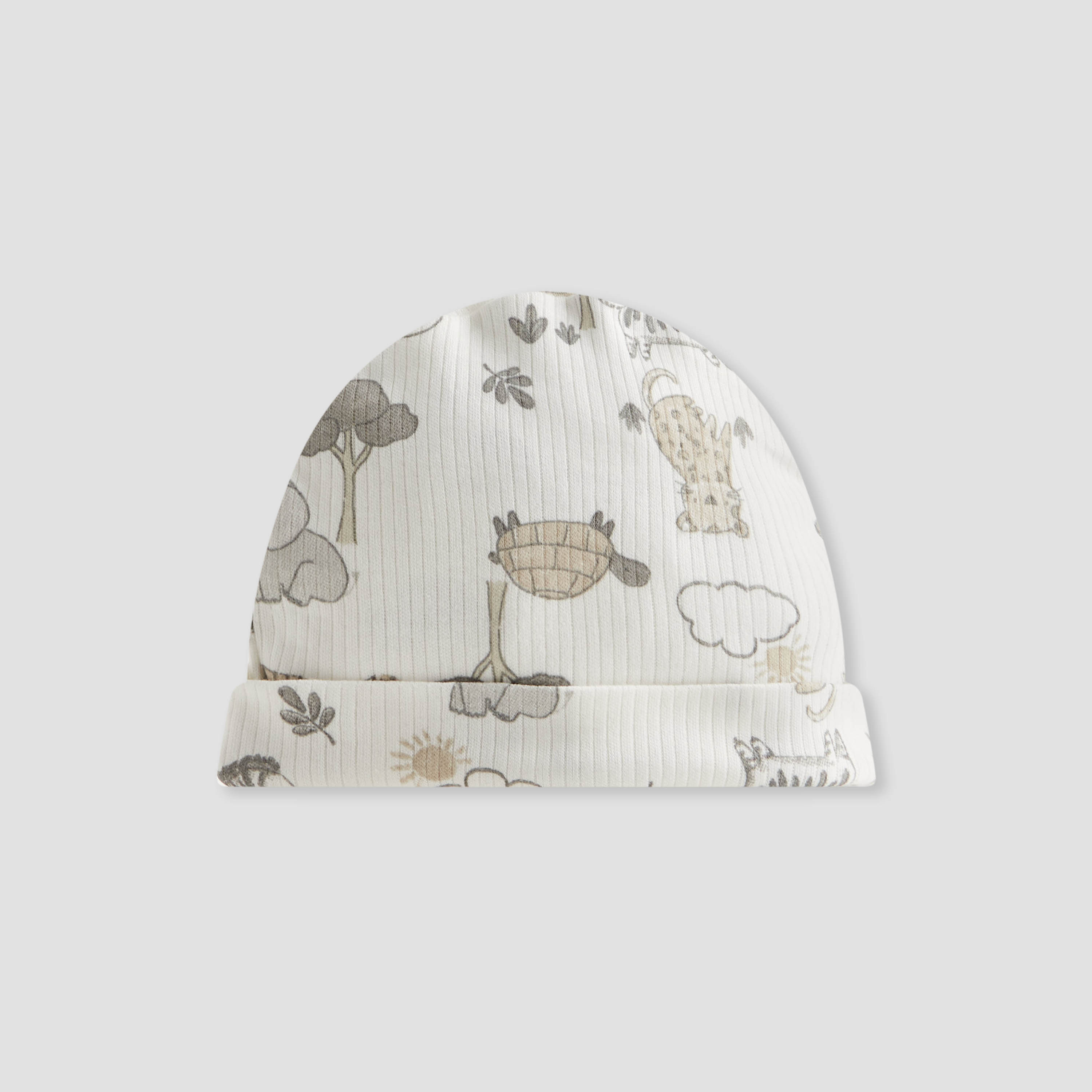Juniors Baby Cap with Safari Print-baby-boys-accessories-caps-image-2