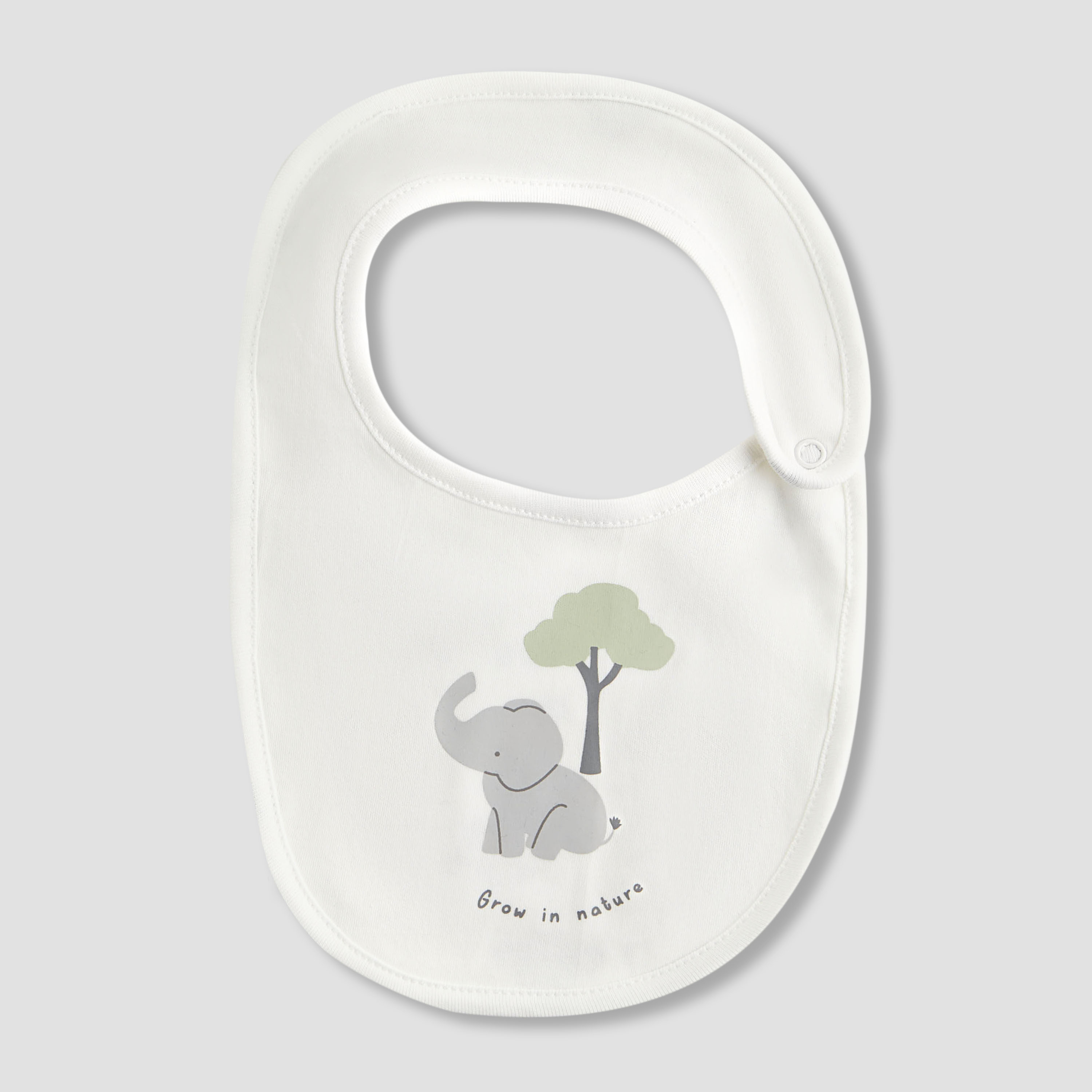 Juniors Baby Bib with Safari Print - Cotton-baby-feeding-bibs-image-1