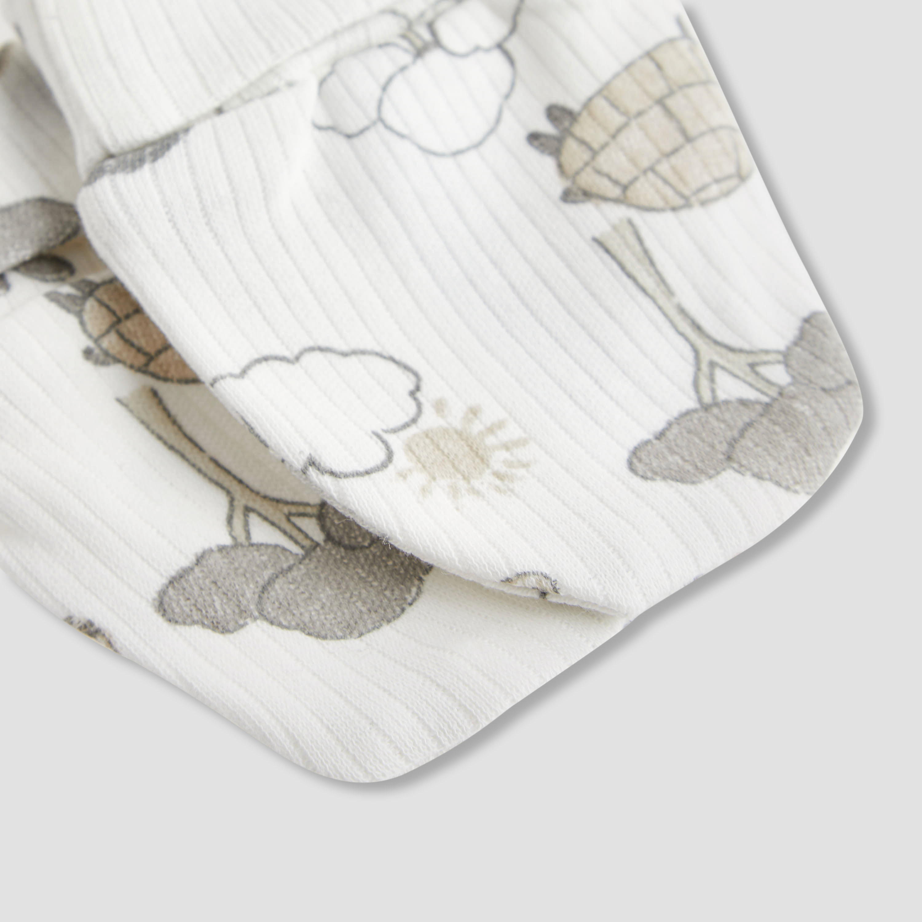 Juniors Baby Mittens with Safari Print - 0-36 Months - White-baby-boys-accessories-mittens-image-3