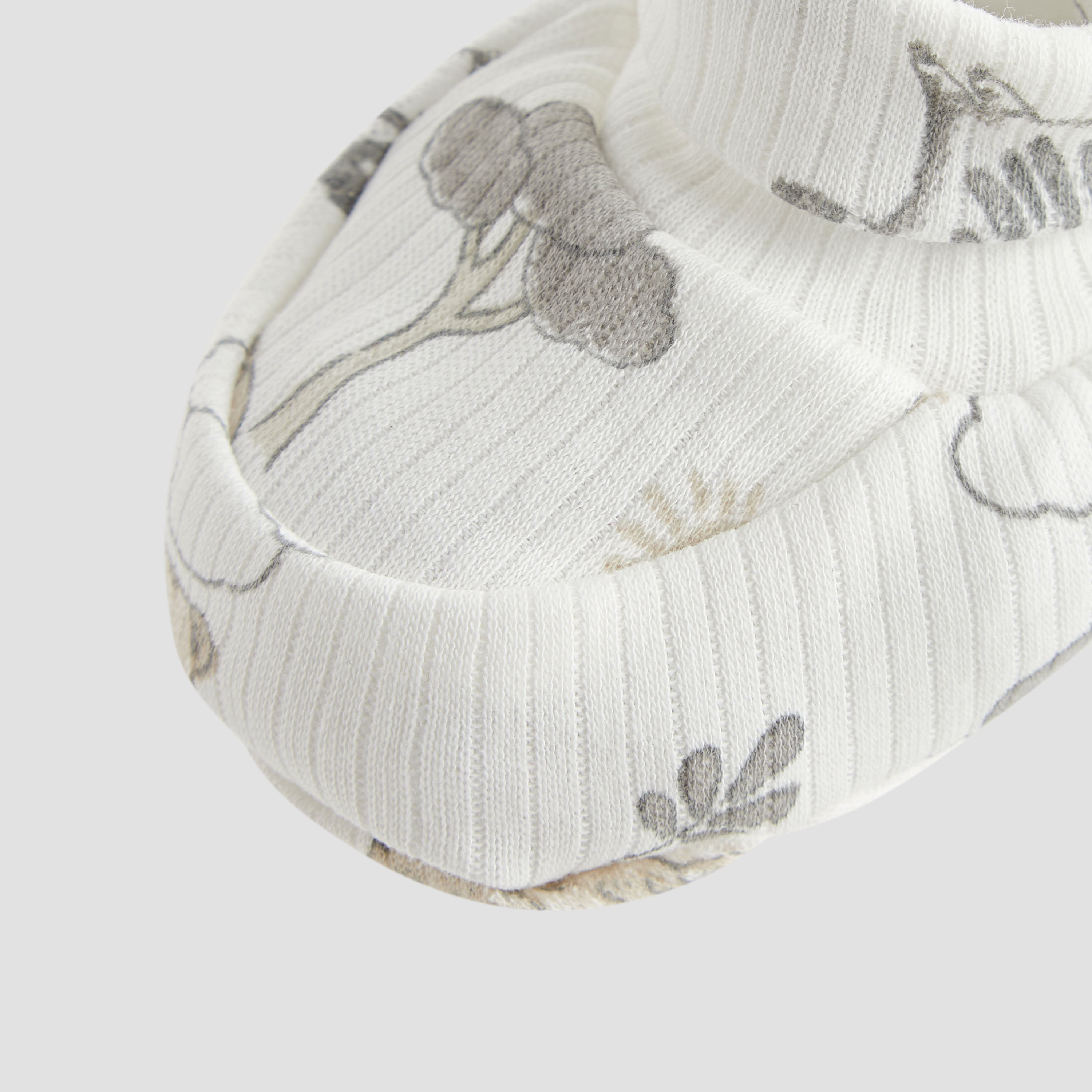 Juniors Boys Booties with Safari Print - Cotton-baby-boys-shoes-booties-image-4