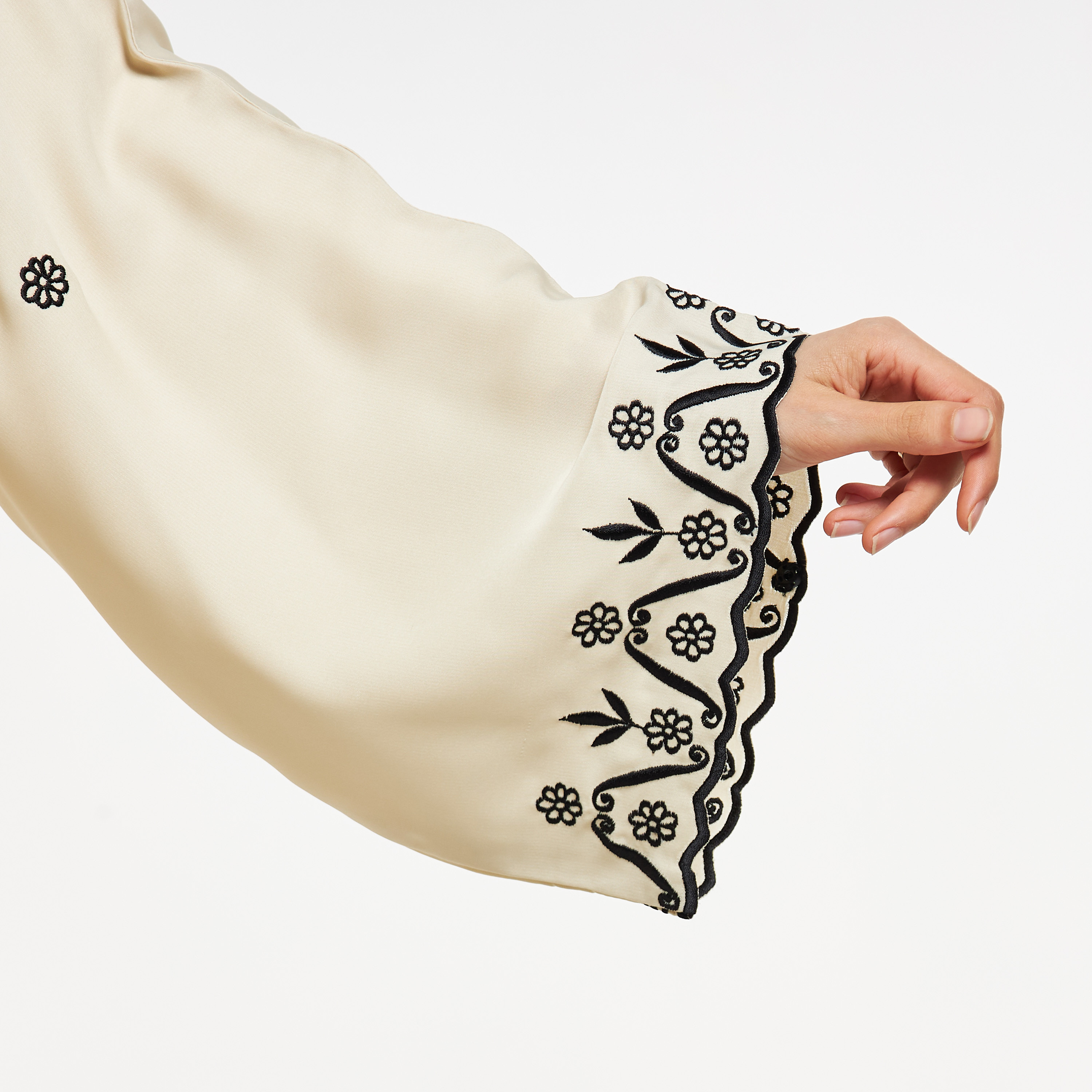 Nukhbaa Embroidered Abaya with Hijab-women-arabicclothing-abayas-image-3
