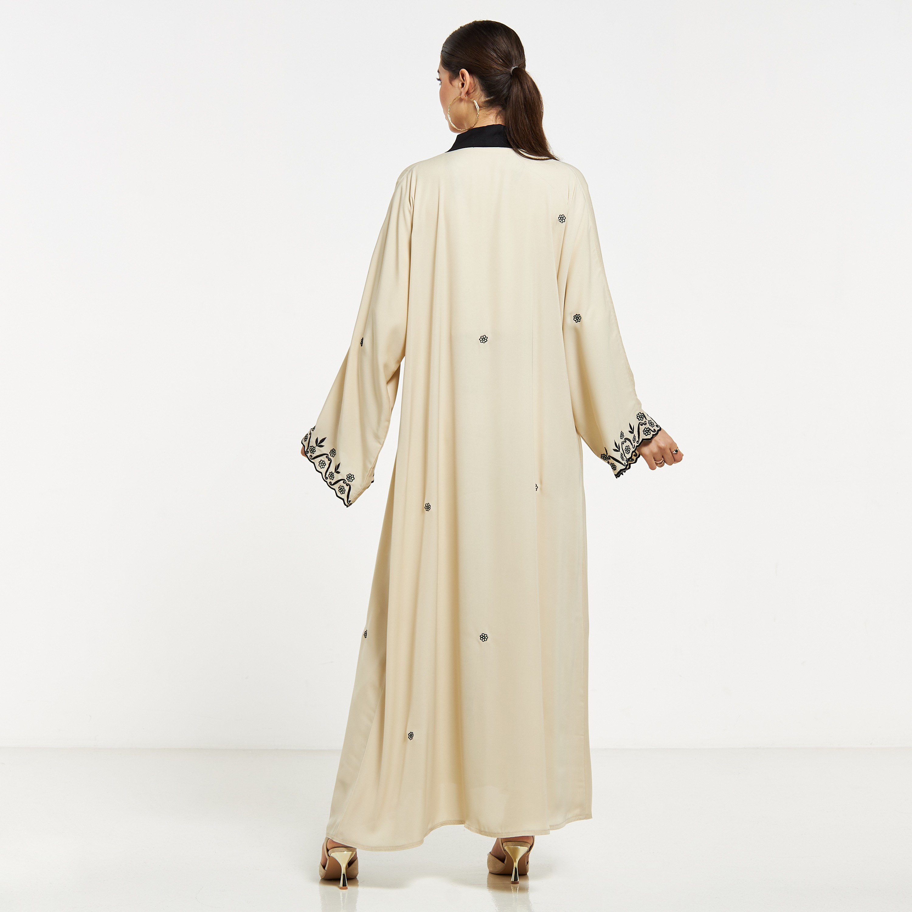 Nukhbaa Embroidered Abaya with Hijab-women-arabicclothing-abayas-image-5