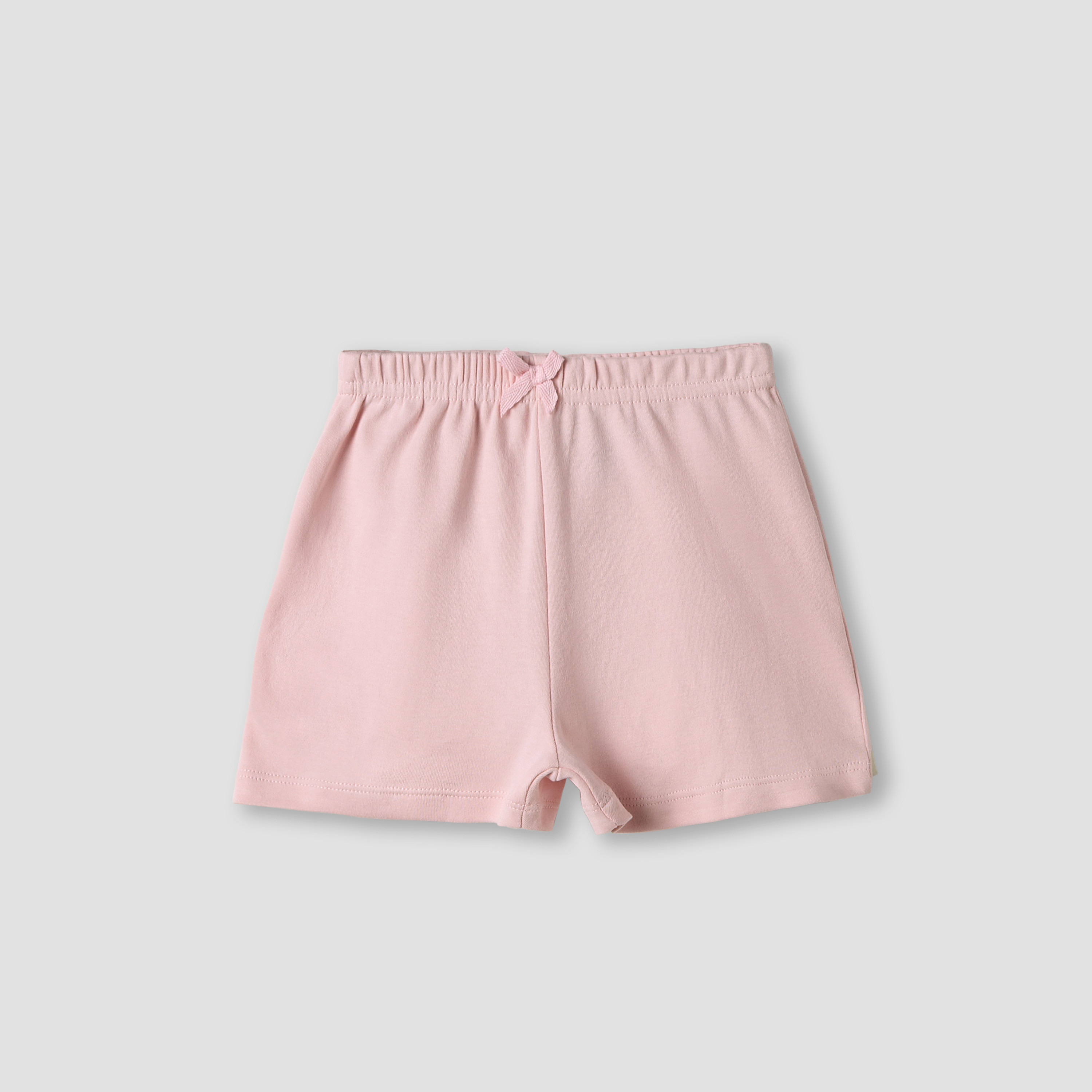 Juniors Girls Shorts with Bow Accent - Cotton-baby-girls-clothing-bottoms-shorts-image-4