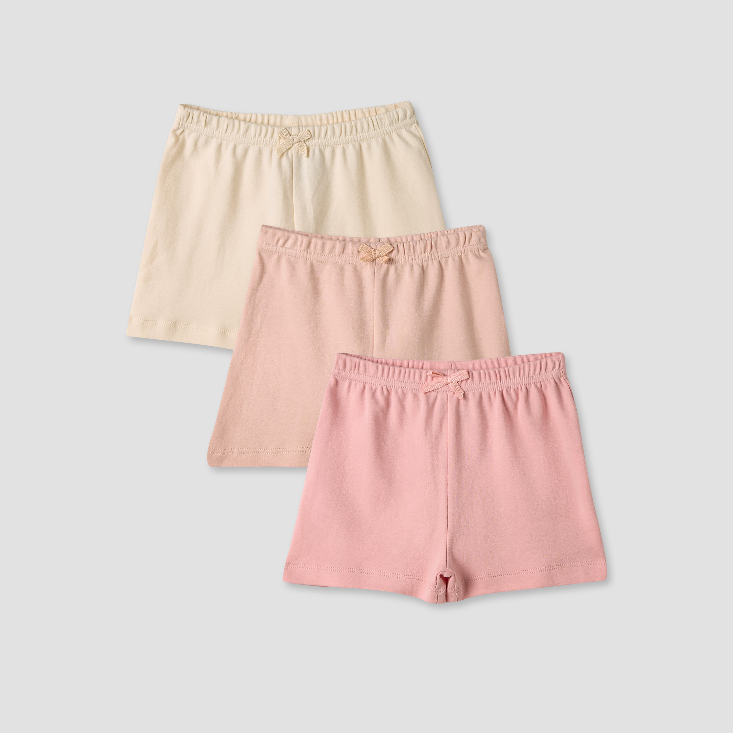 Juniors Shorts with Bow Accent- Set of 3-baby-girls-clothing-bottoms-shorts-image-1