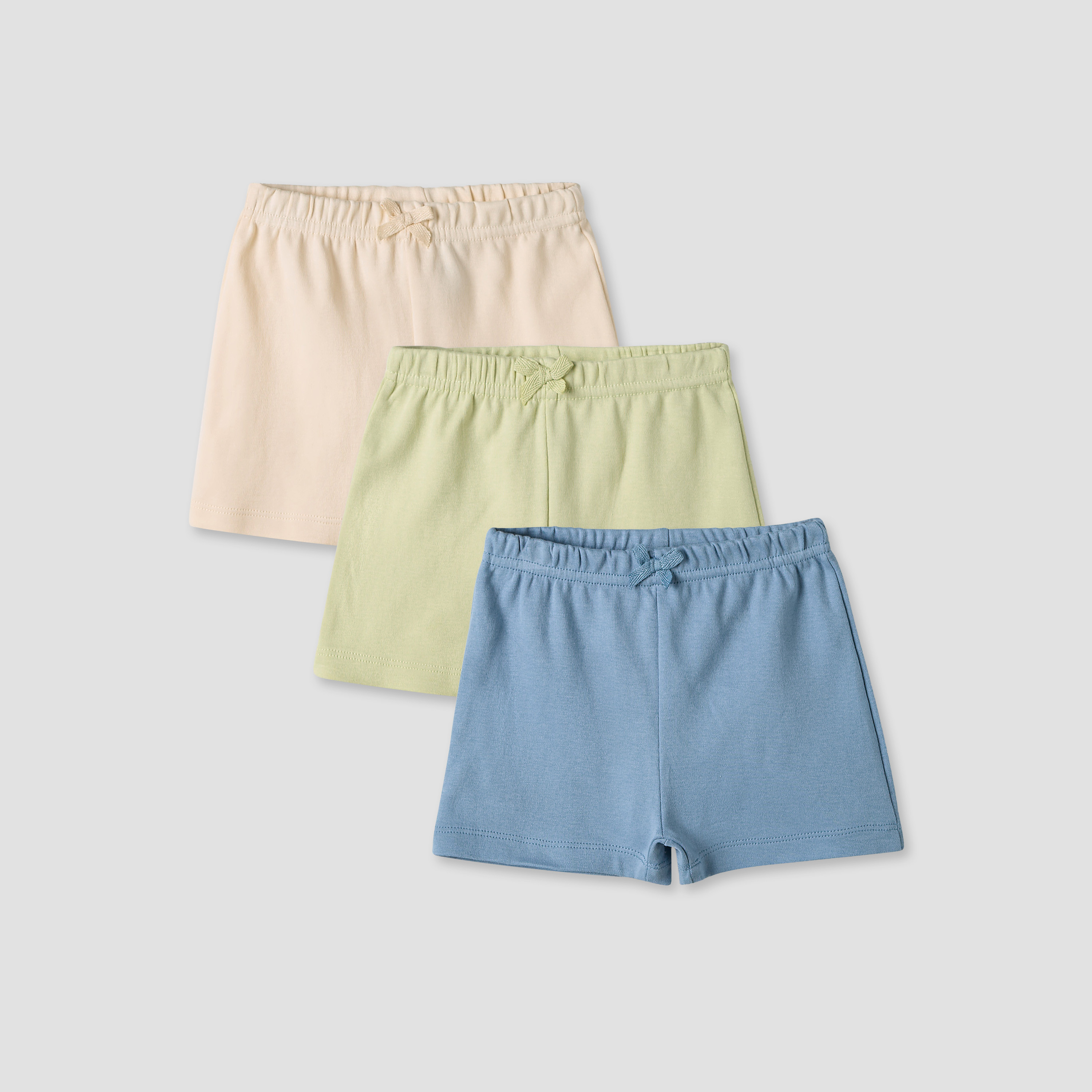 Juniors Shorts with Bow Accent - Cotton - Set of 3-baby-boys-clothing-bottoms-shorts-image-1