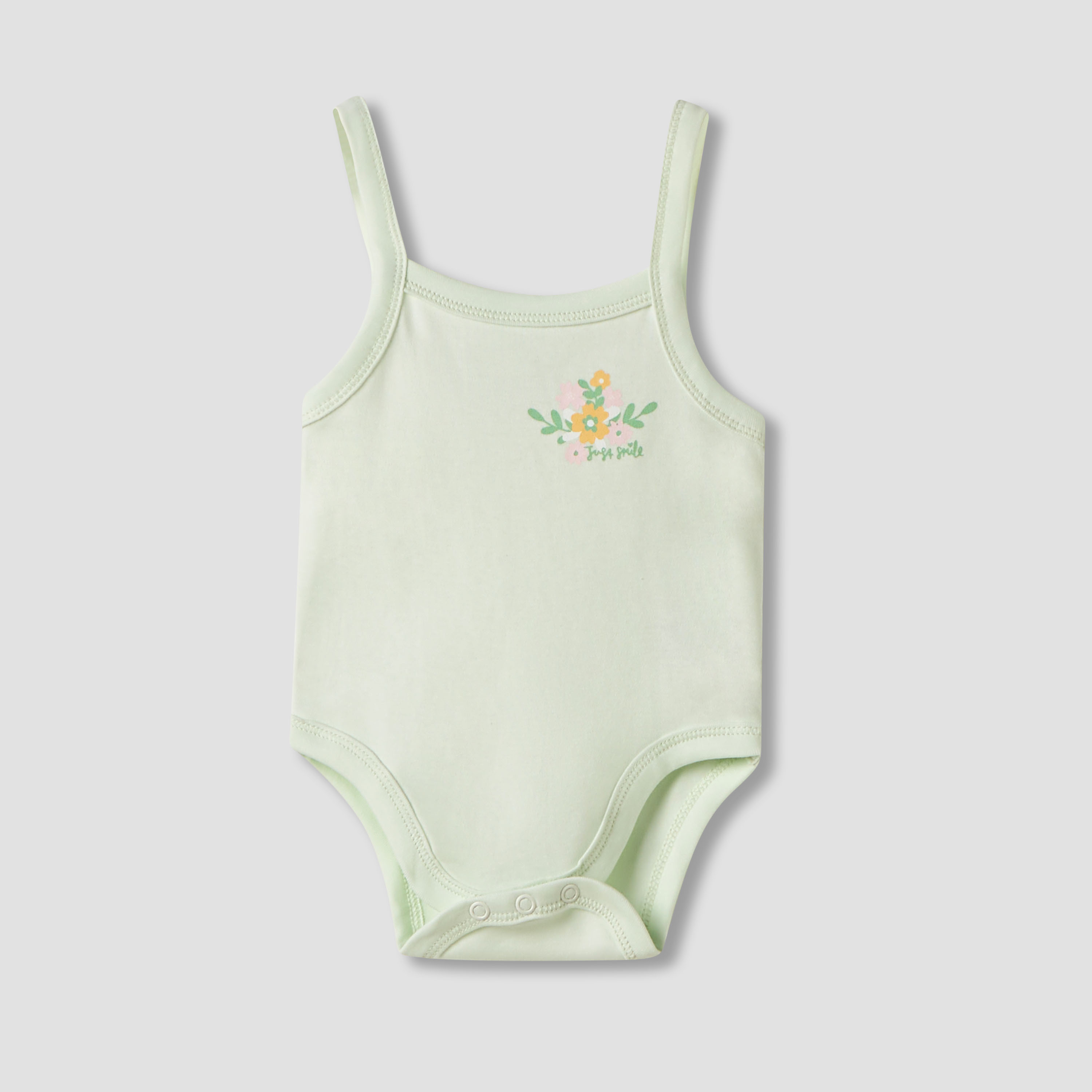 Juniors Printed Strappy Bodysuit - Set of 3-baby-girls-clothing-bodysuits-image-3