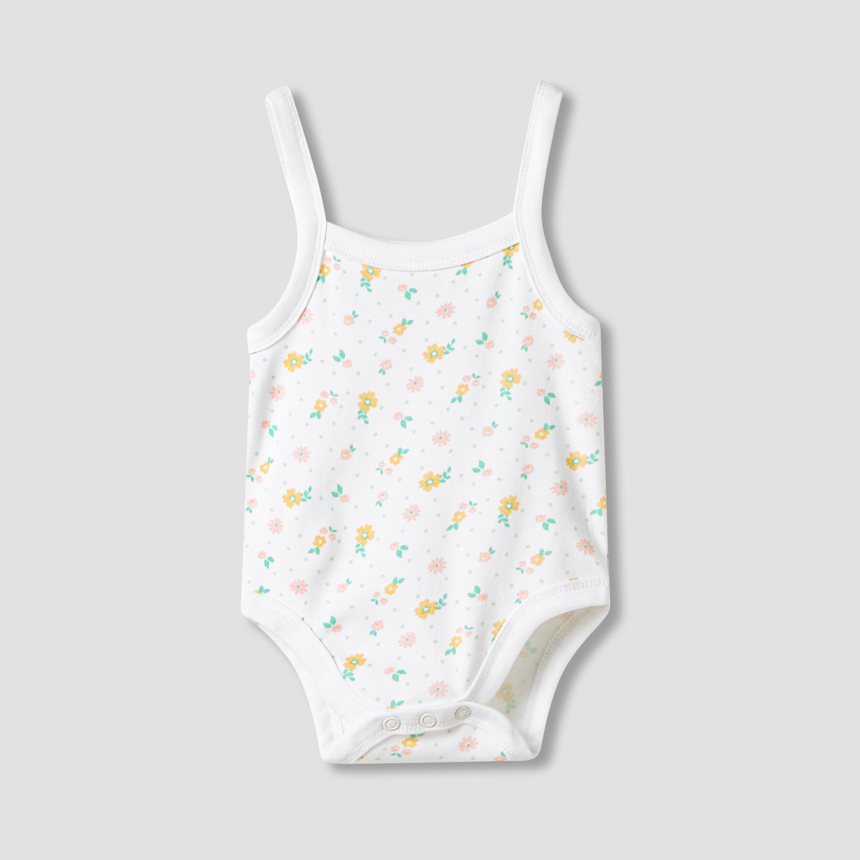 Juniors Printed Strappy Bodysuit - Set of 3-baby-girls-clothing-bodysuits-image-4