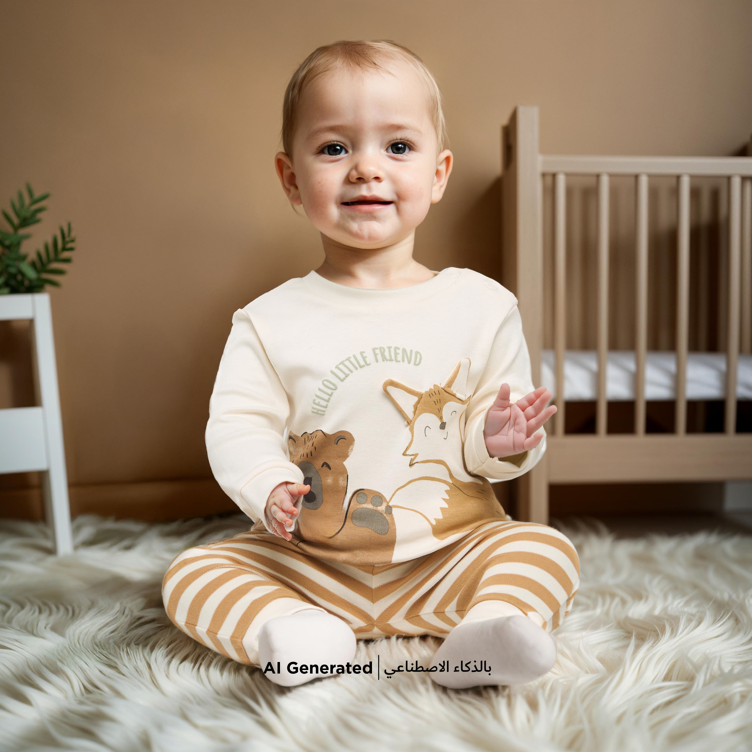 طقم بنطلون بيجاما بخصر مطاطي وتيشيرت بأكمام طويلة وطبعات من جونيورز-baby-boys-clothing-nightwear-pyjamasets-image-6