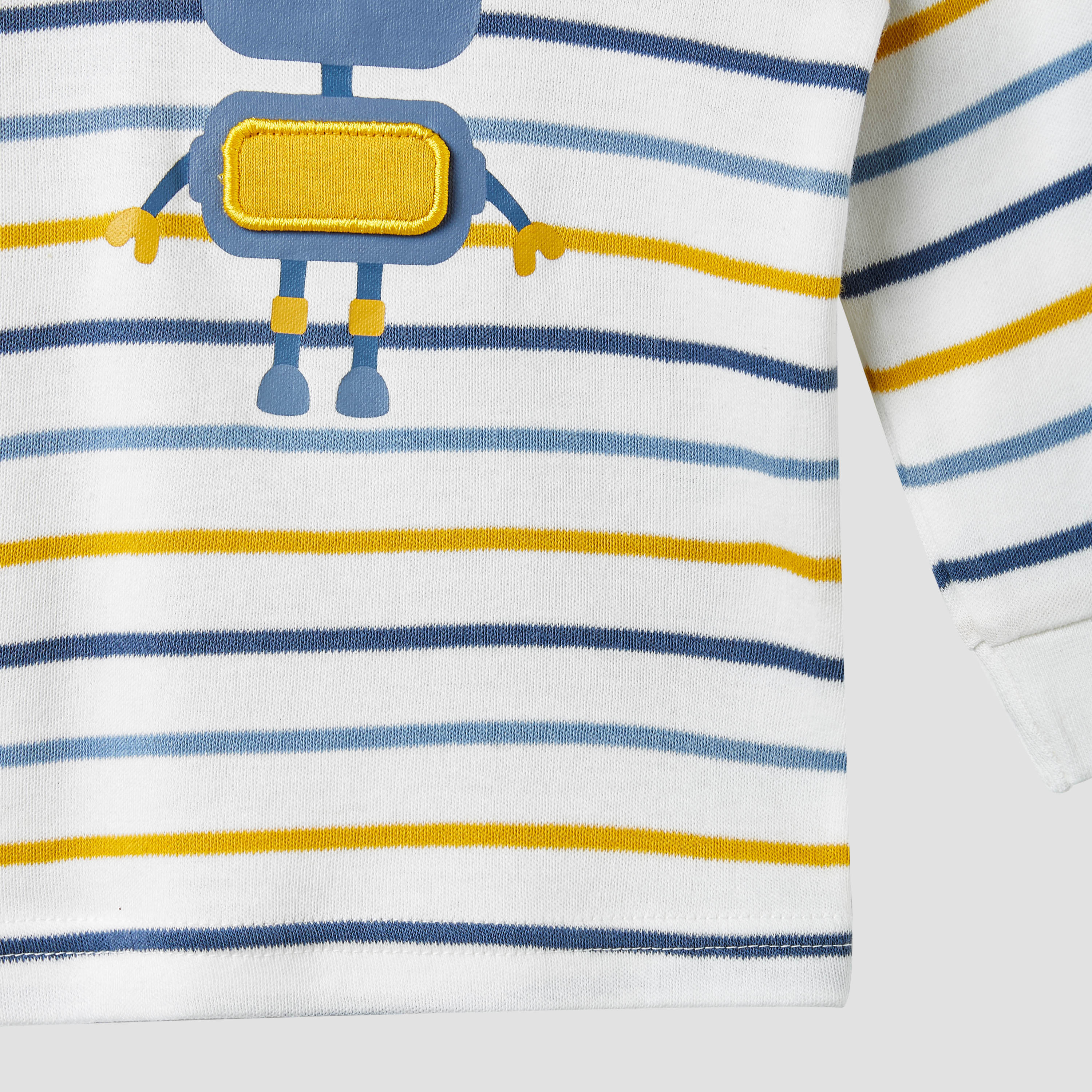 طقم بنطلون بيجاما وتيشيرت بطبعات روبوت من جونيورز-baby-boys-clothing-nightwear-pyjamasets-image-4
