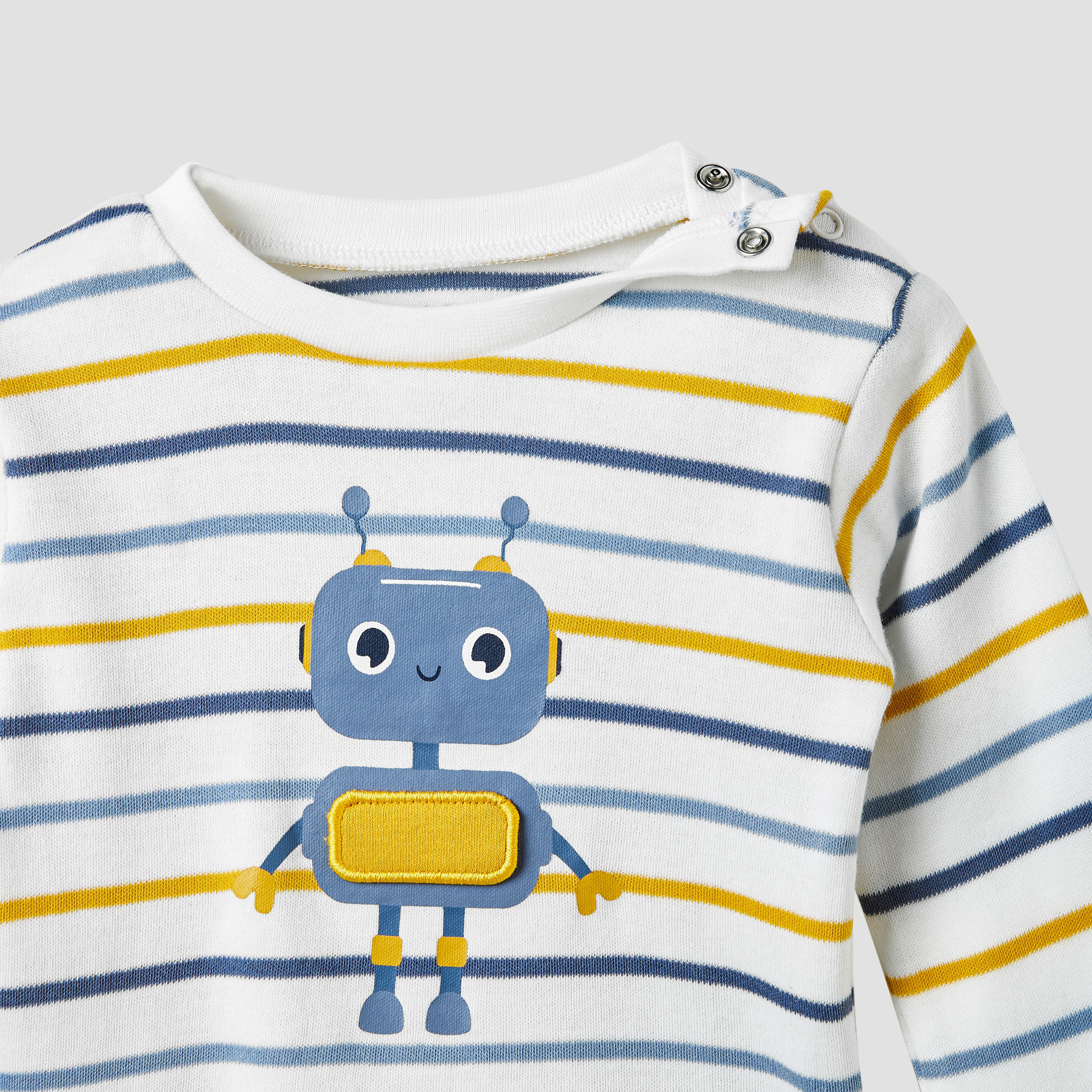 طقم بنطلون بيجاما وتيشيرت بطبعات روبوت من جونيورز-baby-boys-clothing-nightwear-pyjamasets-image-5