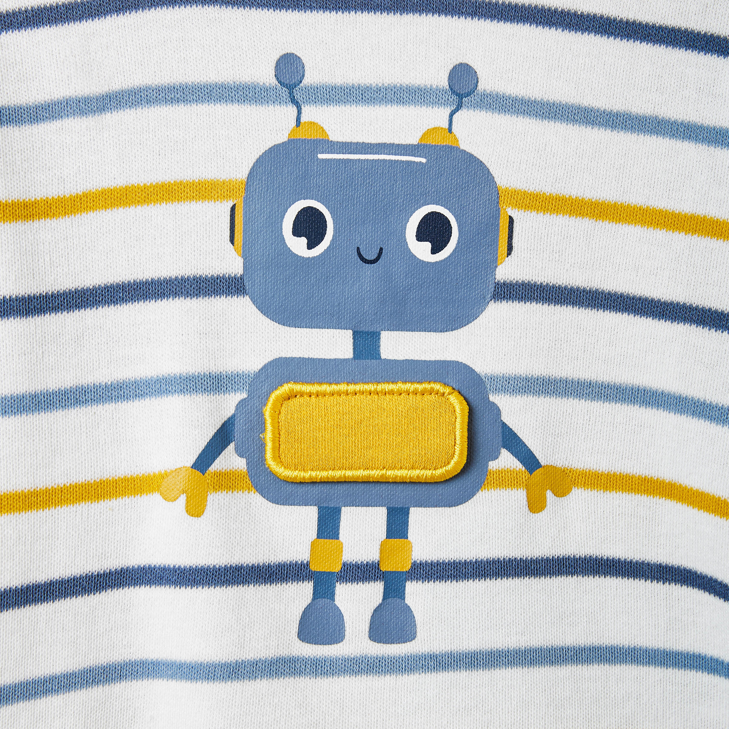 طقم بنطلون بيجاما وتيشيرت بطبعات روبوت من جونيورز-baby-boys-clothing-nightwear-pyjamasets-image-6