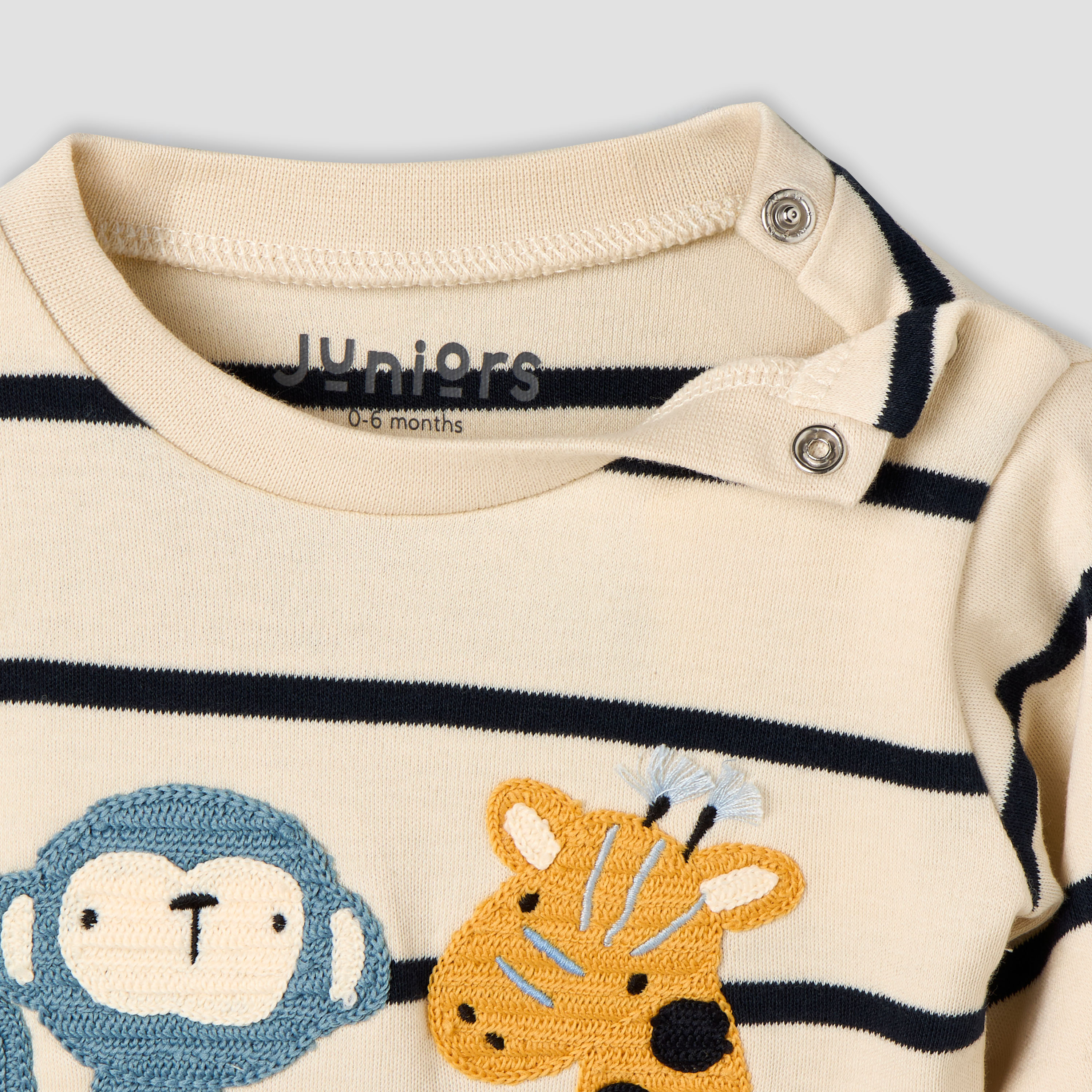 Juniors Cotton Long Sleeves Pyjama Set with Animal Applique-baby-boys-clothing-nightwear-pyjamasets-image-5