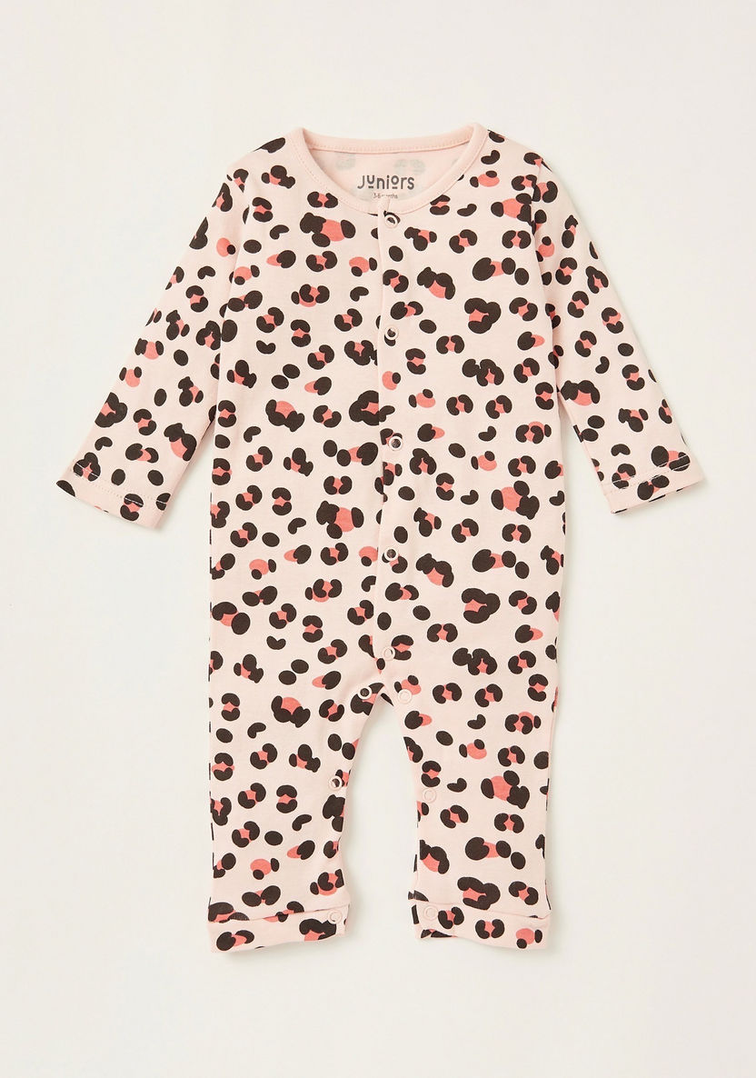 Juniors All-Over Printed Sleepsuit with Long Sleeves-Sleepsuits-image-0