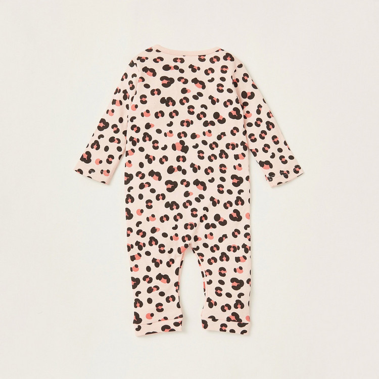 Juniors All-Over Printed Sleepsuit with Long Sleeves