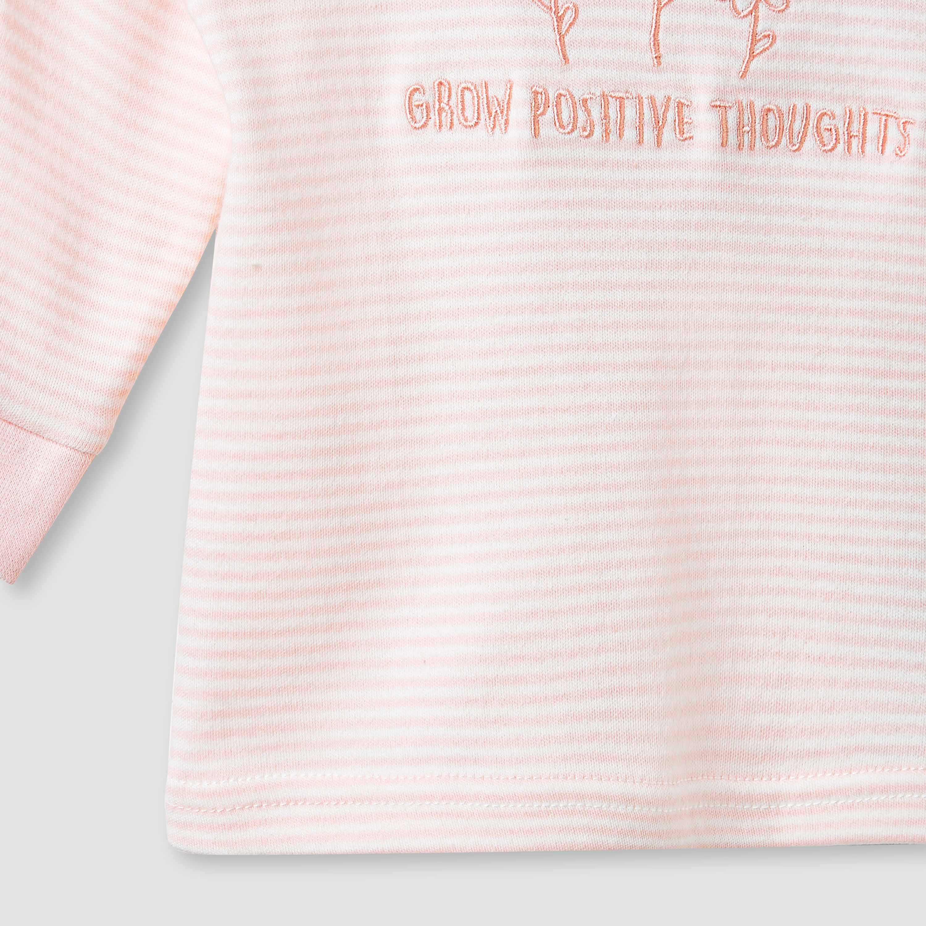 Juniors Striped T-shirt and Pyjama Set-baby-girls-clothing-nightwear-pyjamasets-image-5