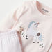 Juniors Unicorn Embroidered T-shirt and Pyjama Set-Pyjama Sets-thumbnailMobile-3