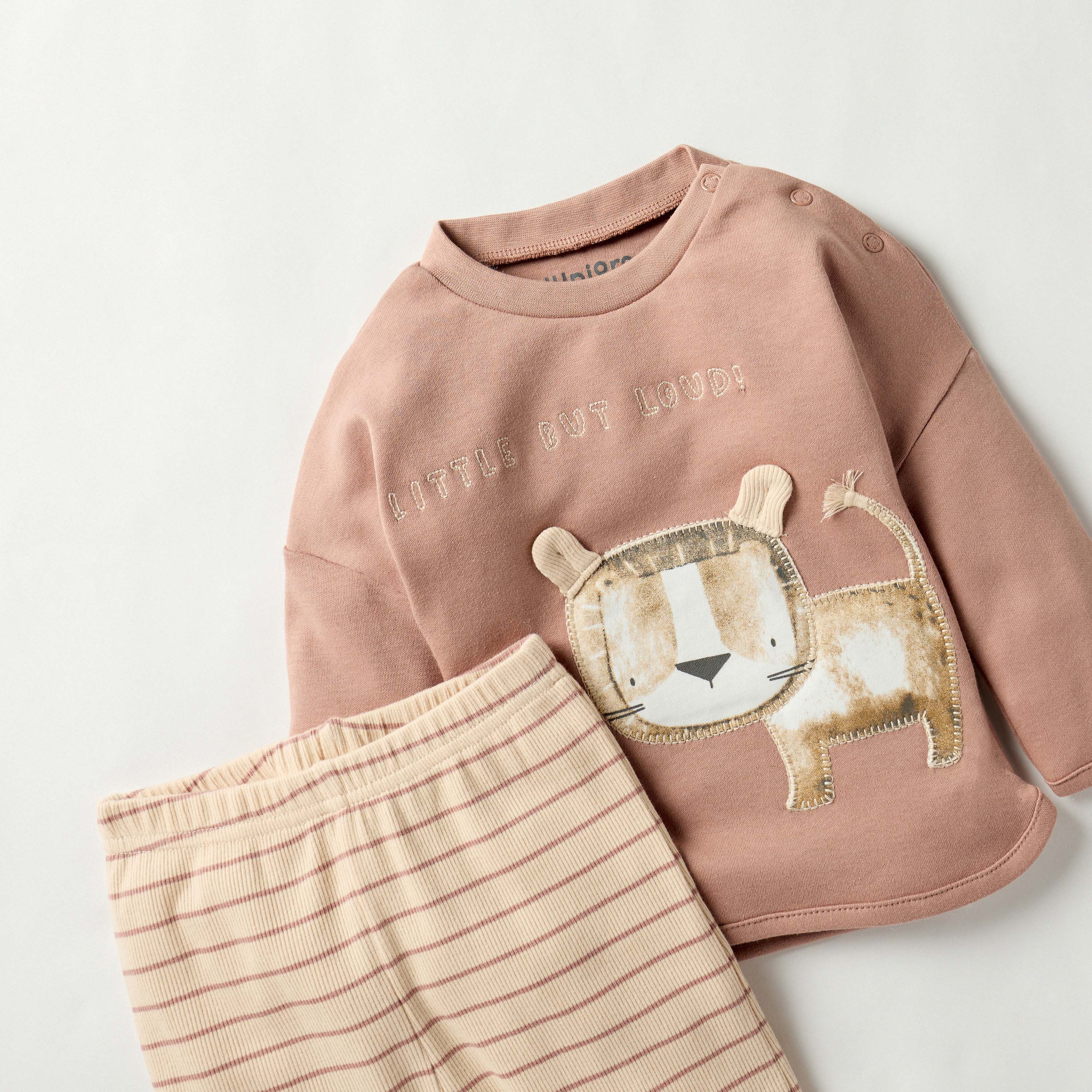 طقم بيجاما وتيشيرت بطبعات حيوانات من جونيورز-baby-boys-clothing-nightwear-pyjamasets-image-4