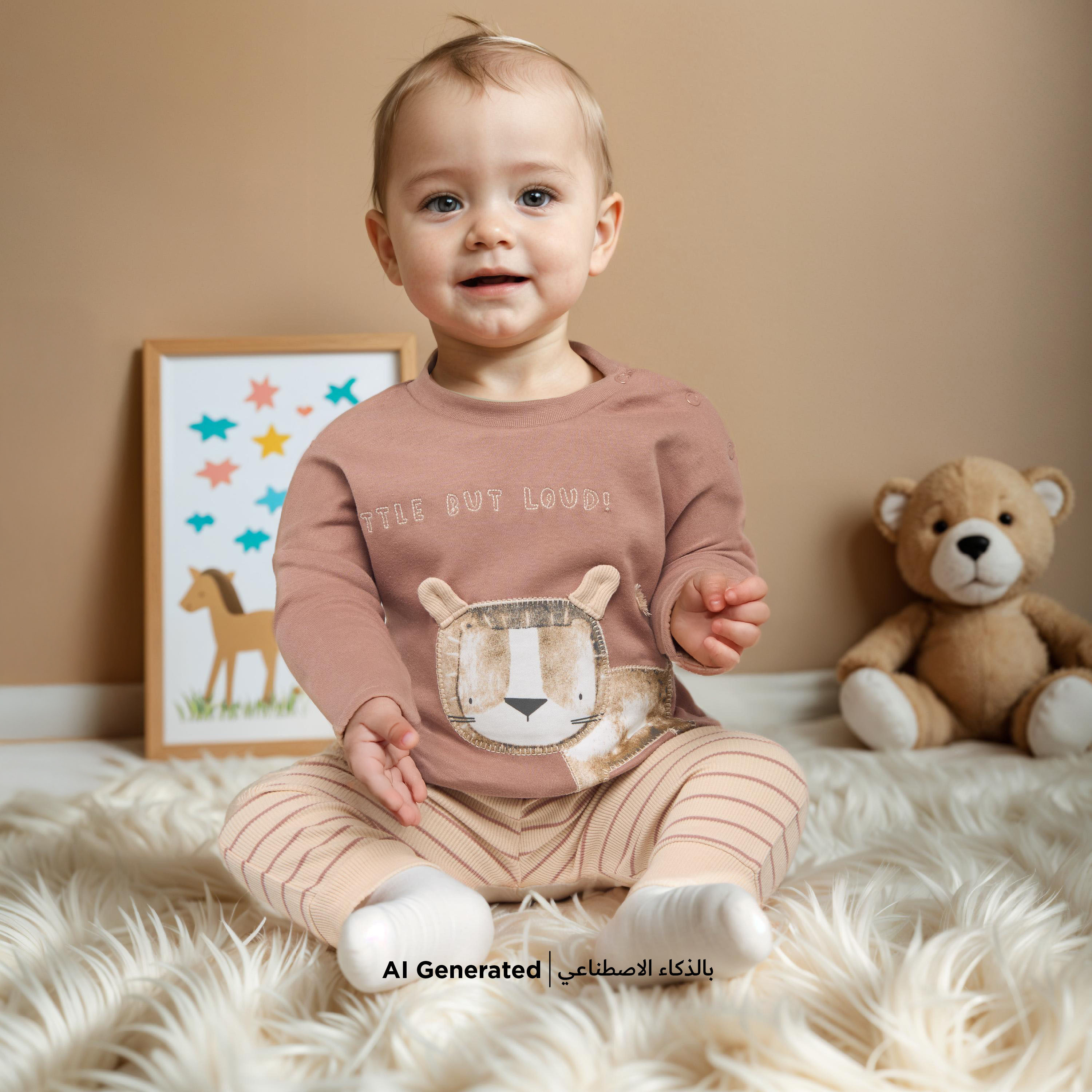 طقم بيجاما وتيشيرت بطبعات حيوانات من جونيورز-baby-boys-clothing-nightwear-pyjamasets-image-6
