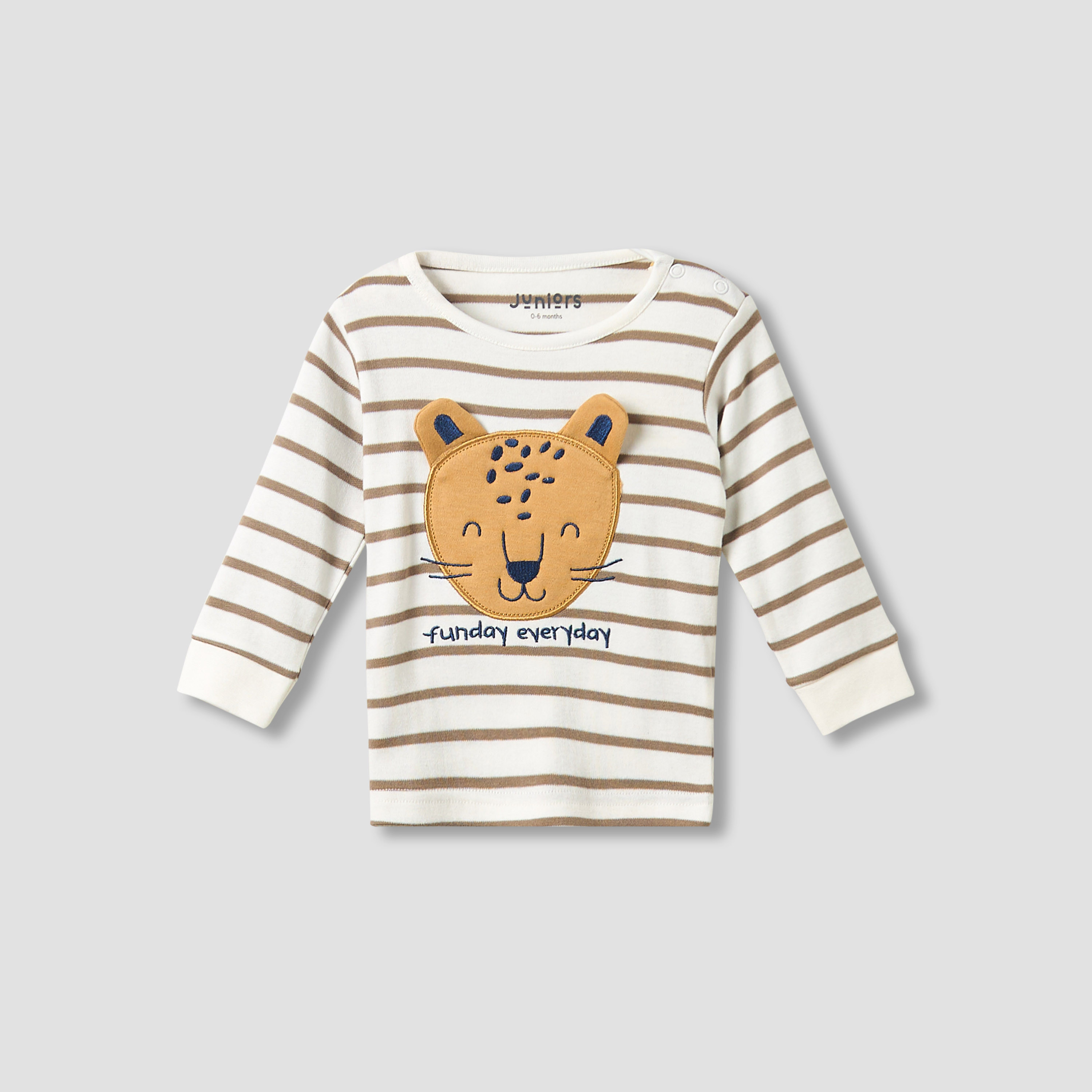 Juniors Cotton Long Sleeves Pyjama Set with Bunny Applique-baby-girls-clothing-nightwear-pyjamasets-image-2