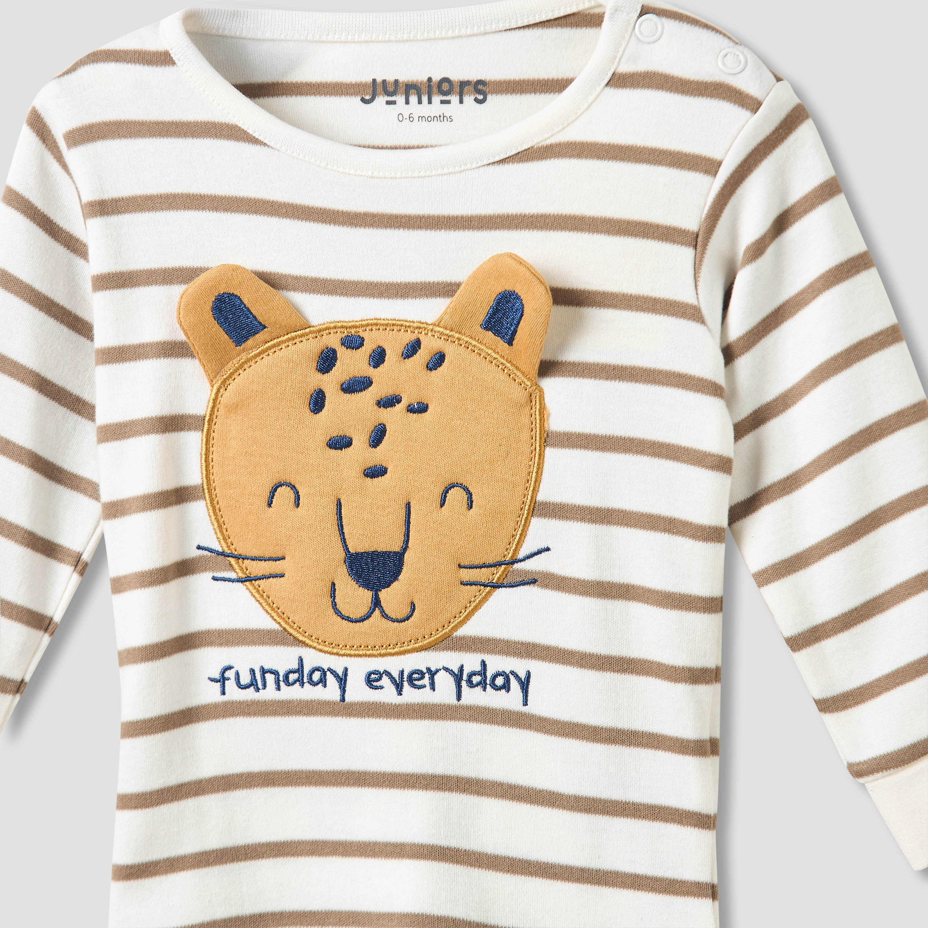 Juniors Cotton Long Sleeves Pyjama Set with Bunny Applique-baby-girls-clothing-nightwear-pyjamasets-image-4