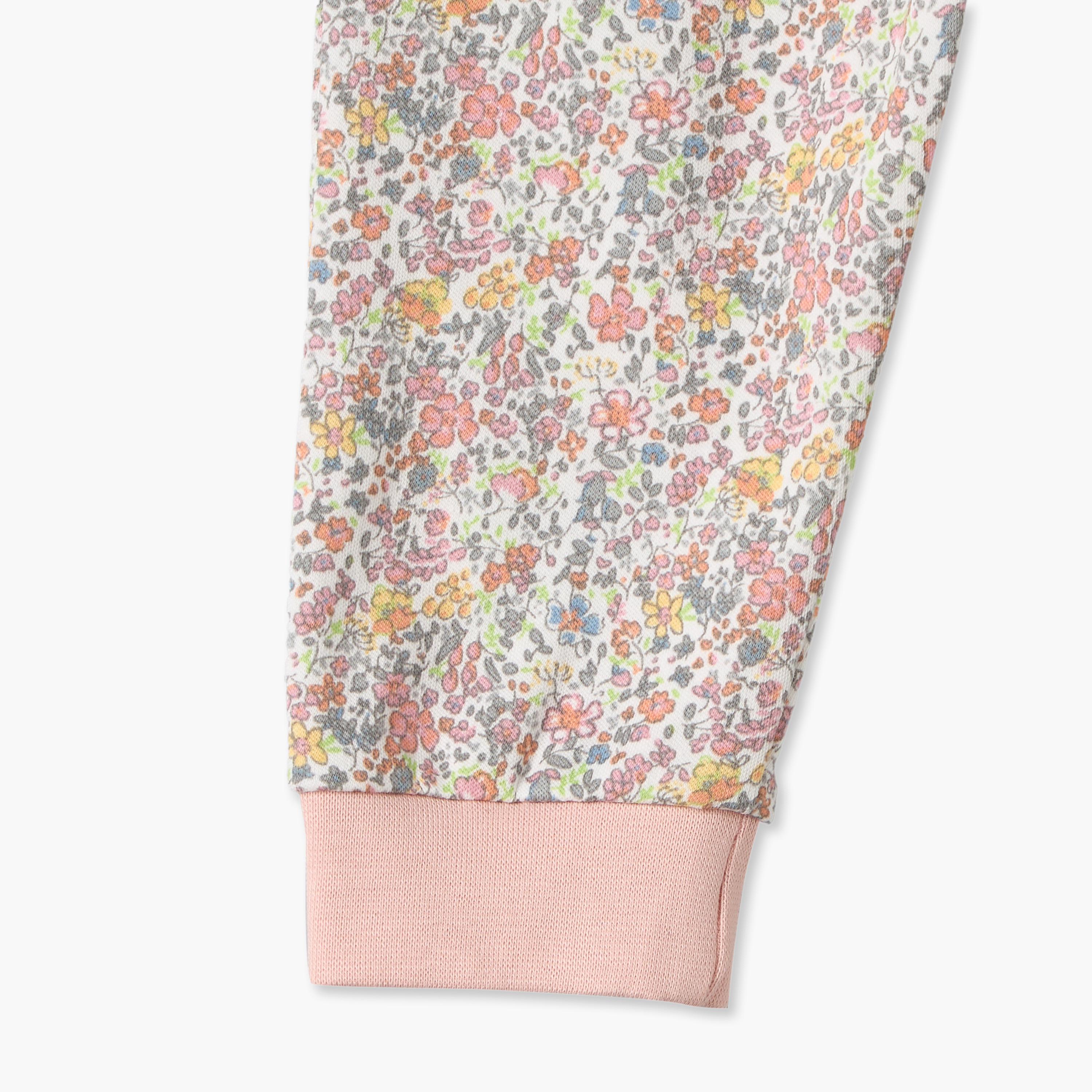 طقم بيجاما قطن بياقة مستديرة وأكمام طويلة بتطريزات زهور من جونيورز-baby-girls-clothing-nightwear-pyjamasets-image-9