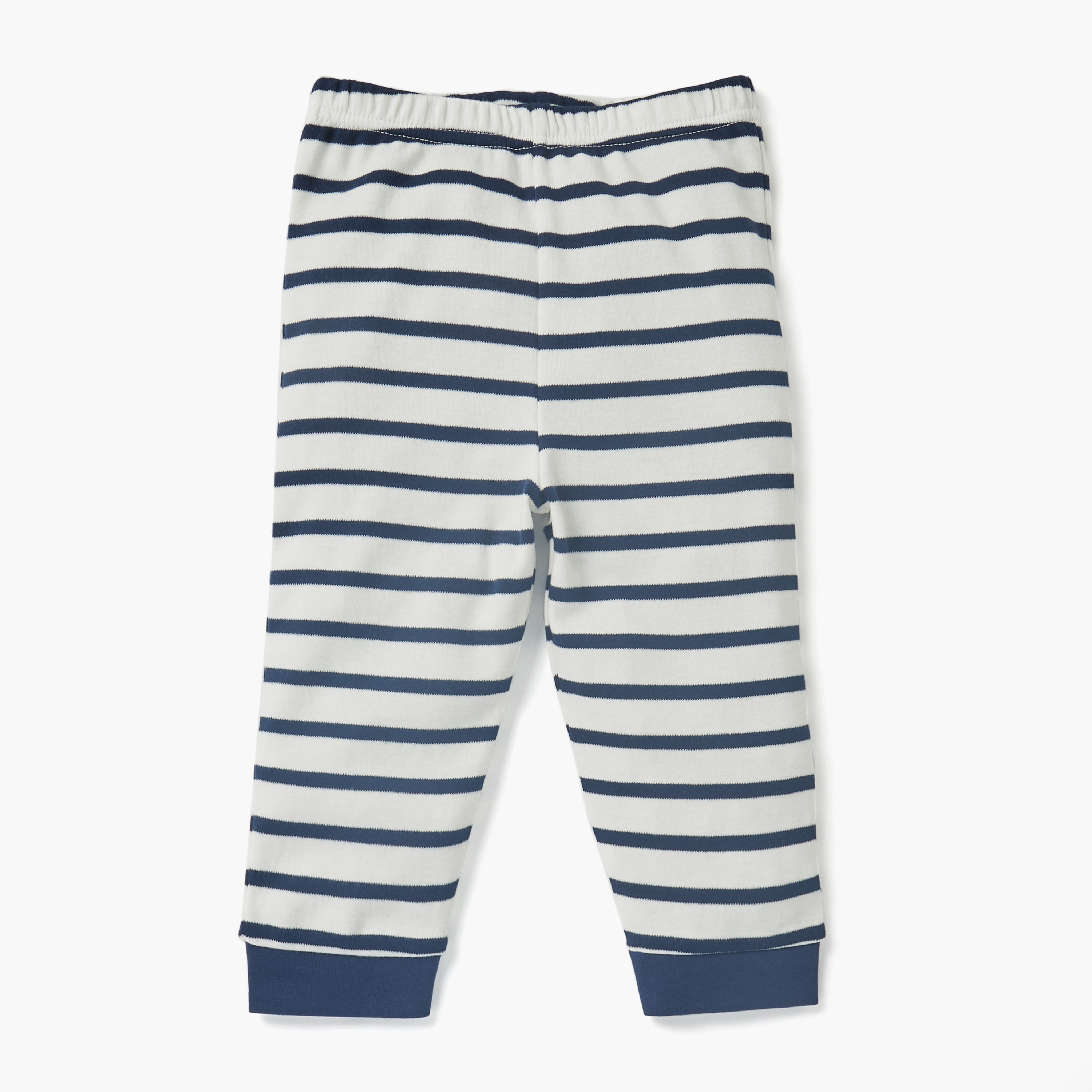 طقم بنطلون بيجاما مخطّط وتيشيرت بطبعات جرافيك من جونيورز-baby-boys-clothing-nightwear-pyjamasets-image-3
