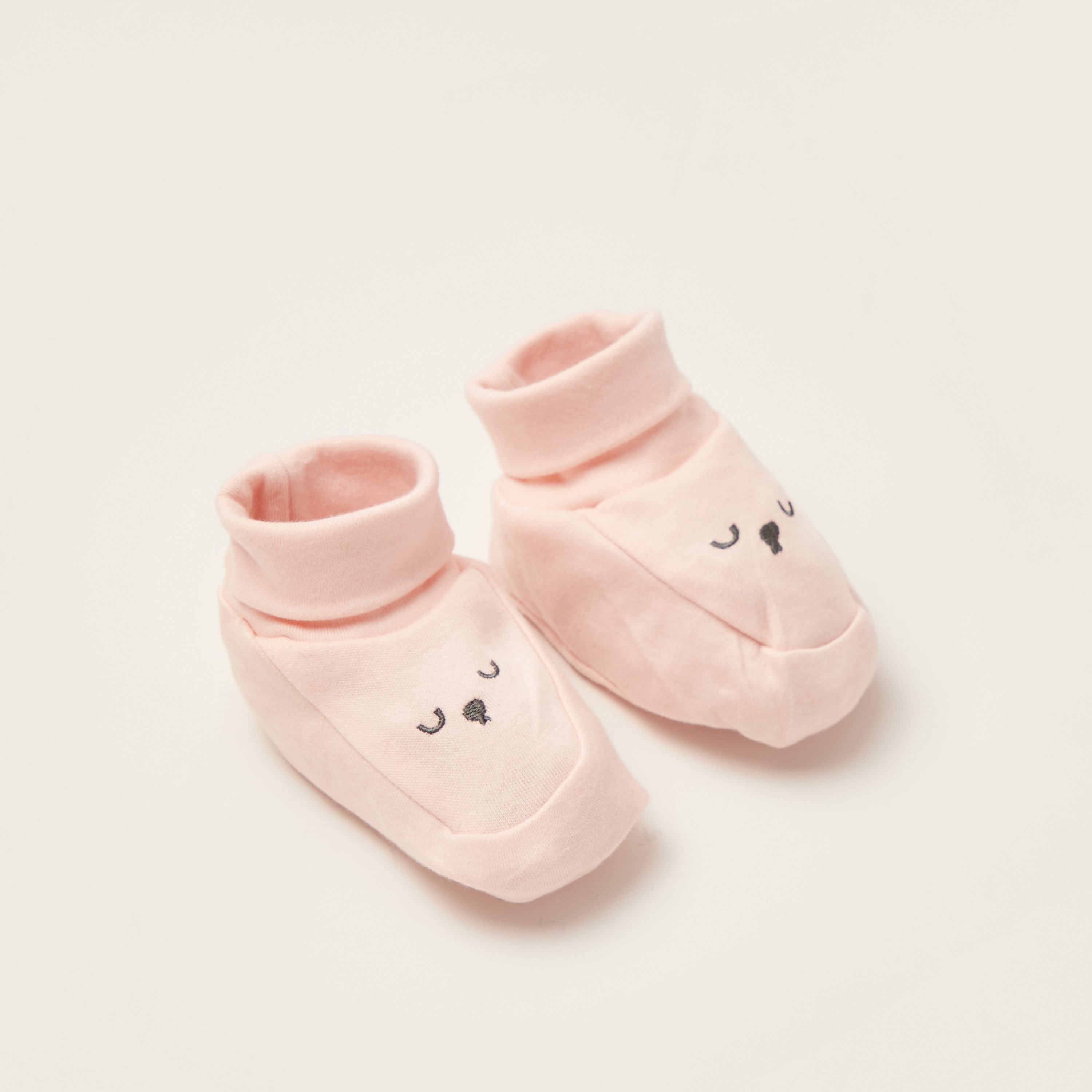 Juniors Embroidered Booties-baby-girls-shoes-booties-image-2