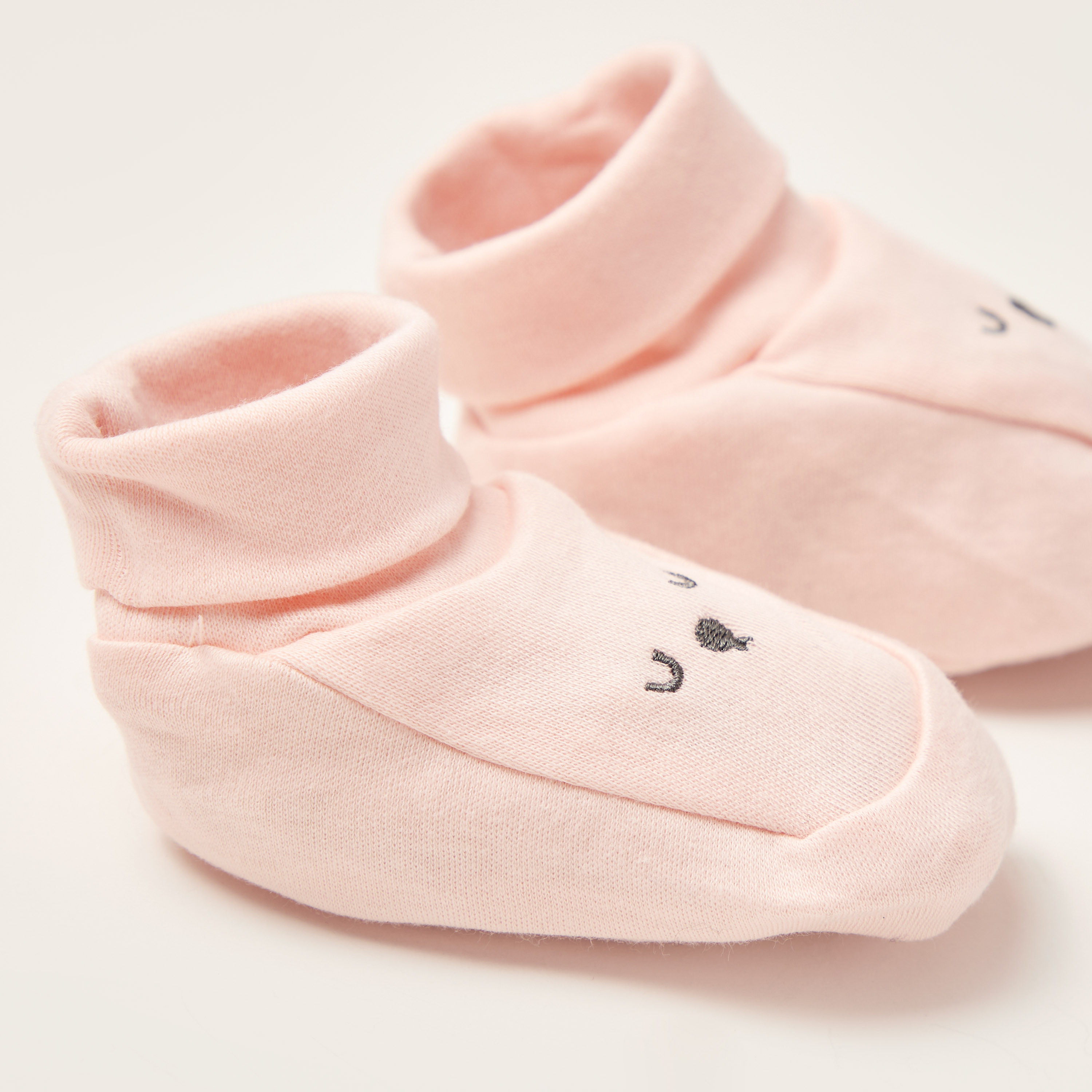 Juniors Embroidered Booties-baby-girls-shoes-booties-image-3