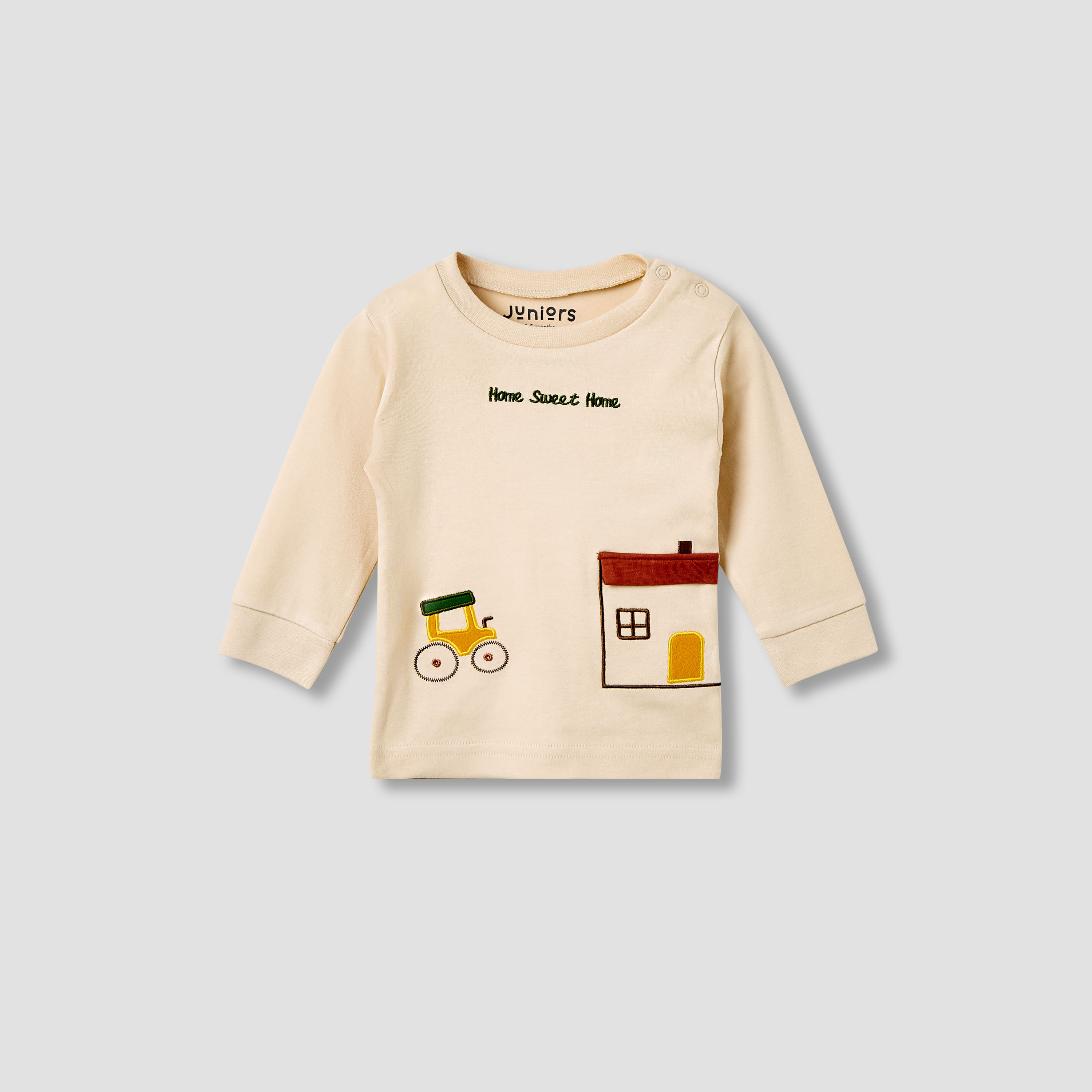 Juniors Pyjama Set with Embroidery - Cotton - Long Sleeves - Crew Neck-baby-boys-clothing-nightwear-pyjamasets-image-2