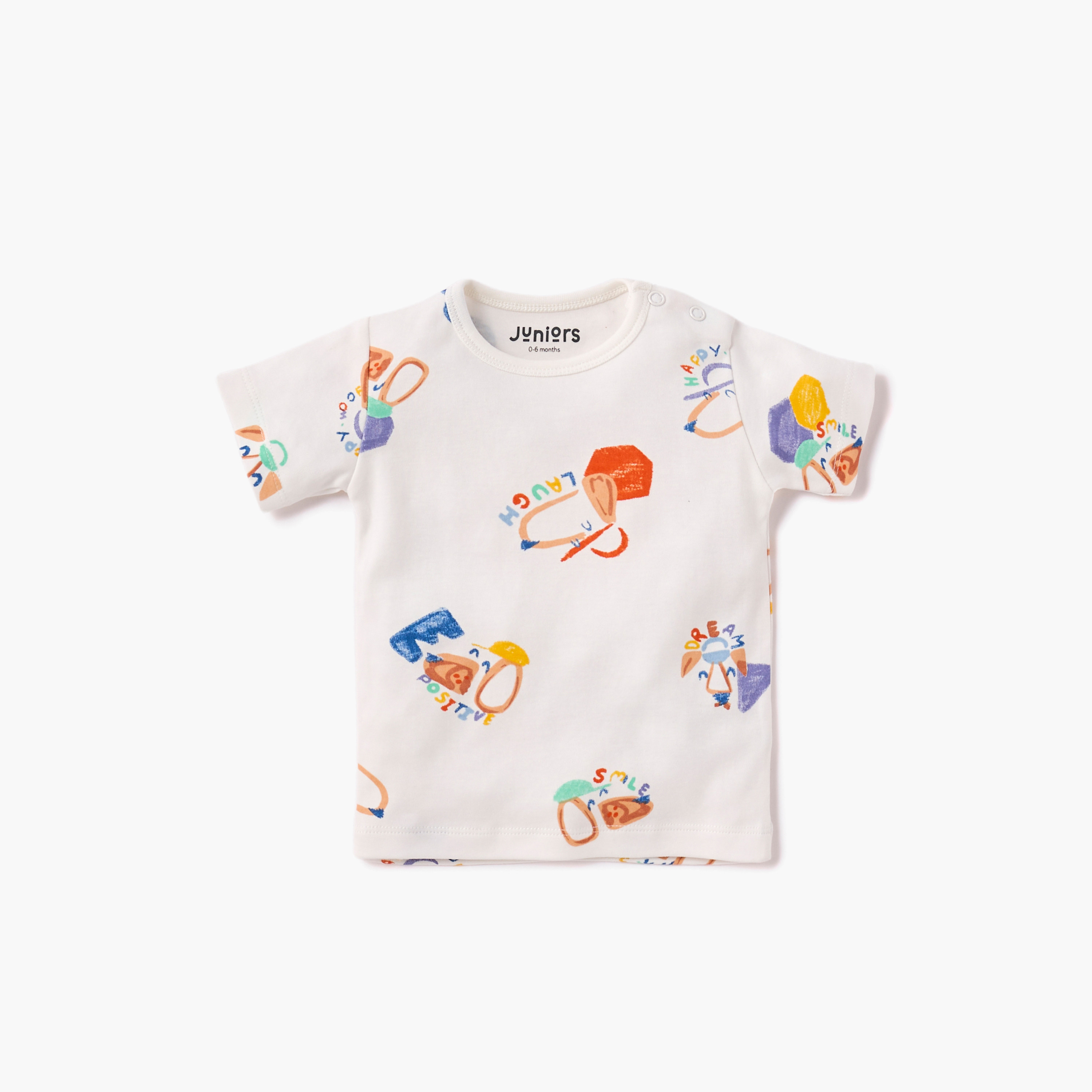 Juniors Assorted Printed T-shirt with Short Sleeves - Set of 5-baby-boys-clothing-tshirtsandpolos-image-3